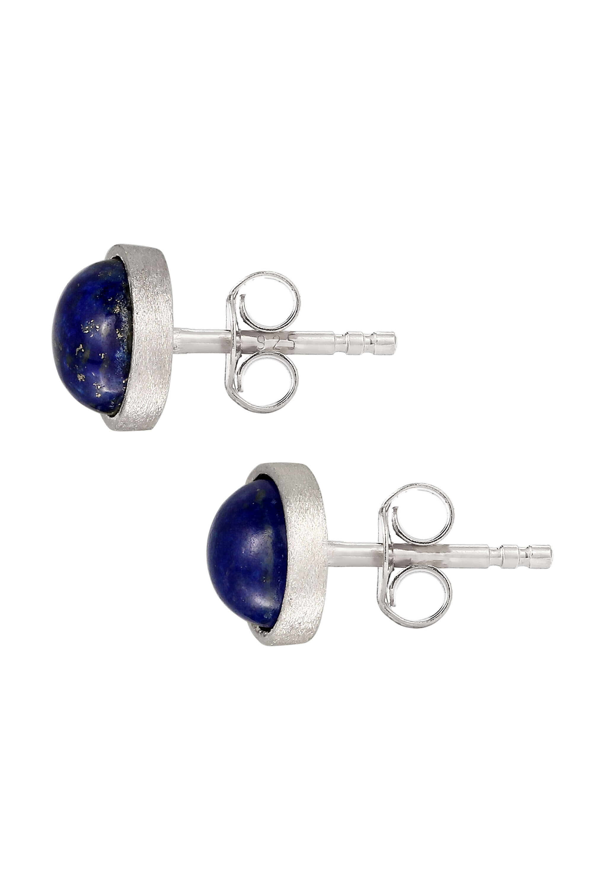 Kuzzoi Paar Ohrstecker »Ohrringe Ohrstecker Lapislazuli Blau 925 Sterling Silber«