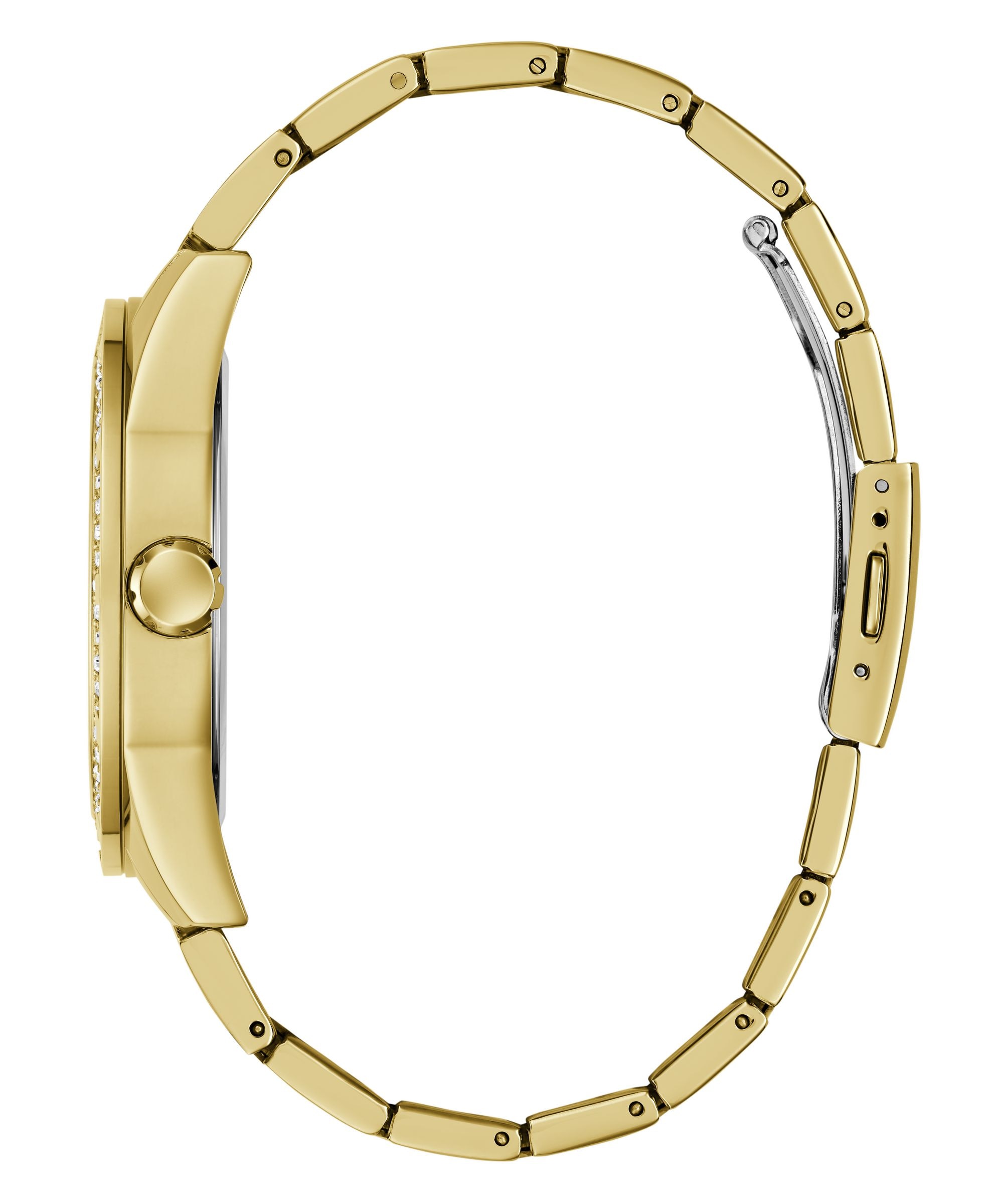 Guess Multifunktionsuhr »ORION« Quarzuhr, Armbanduhr, Herrenuhr, Edelstahlarmband, analog, Wochentag