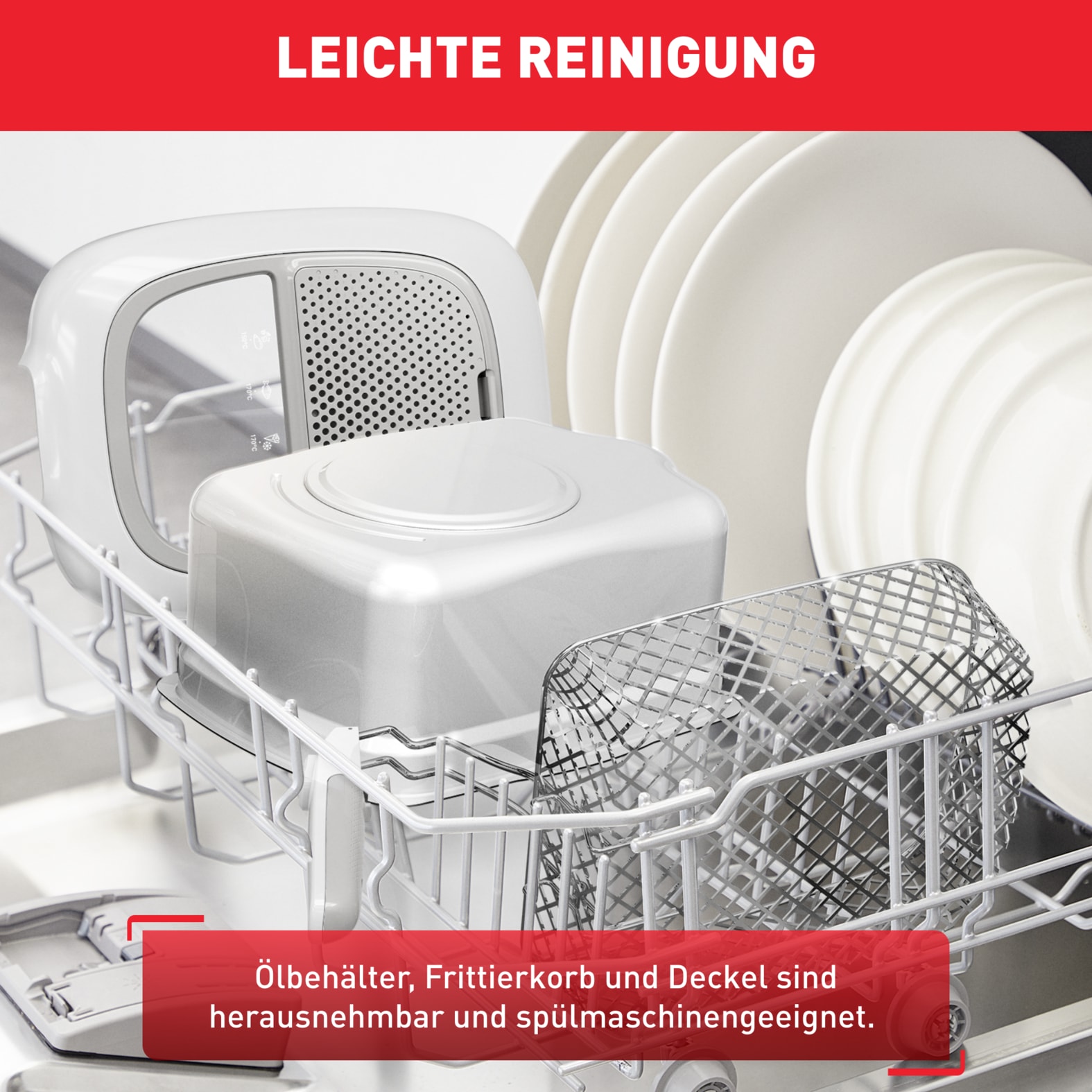 Tefal Fritteuse »FR3141 Super Uno«, 1800 W, Fassungsvermögen 2,2 l, einstellbarer Thermostat, leichte Anwendung & Reiningung, FR3141