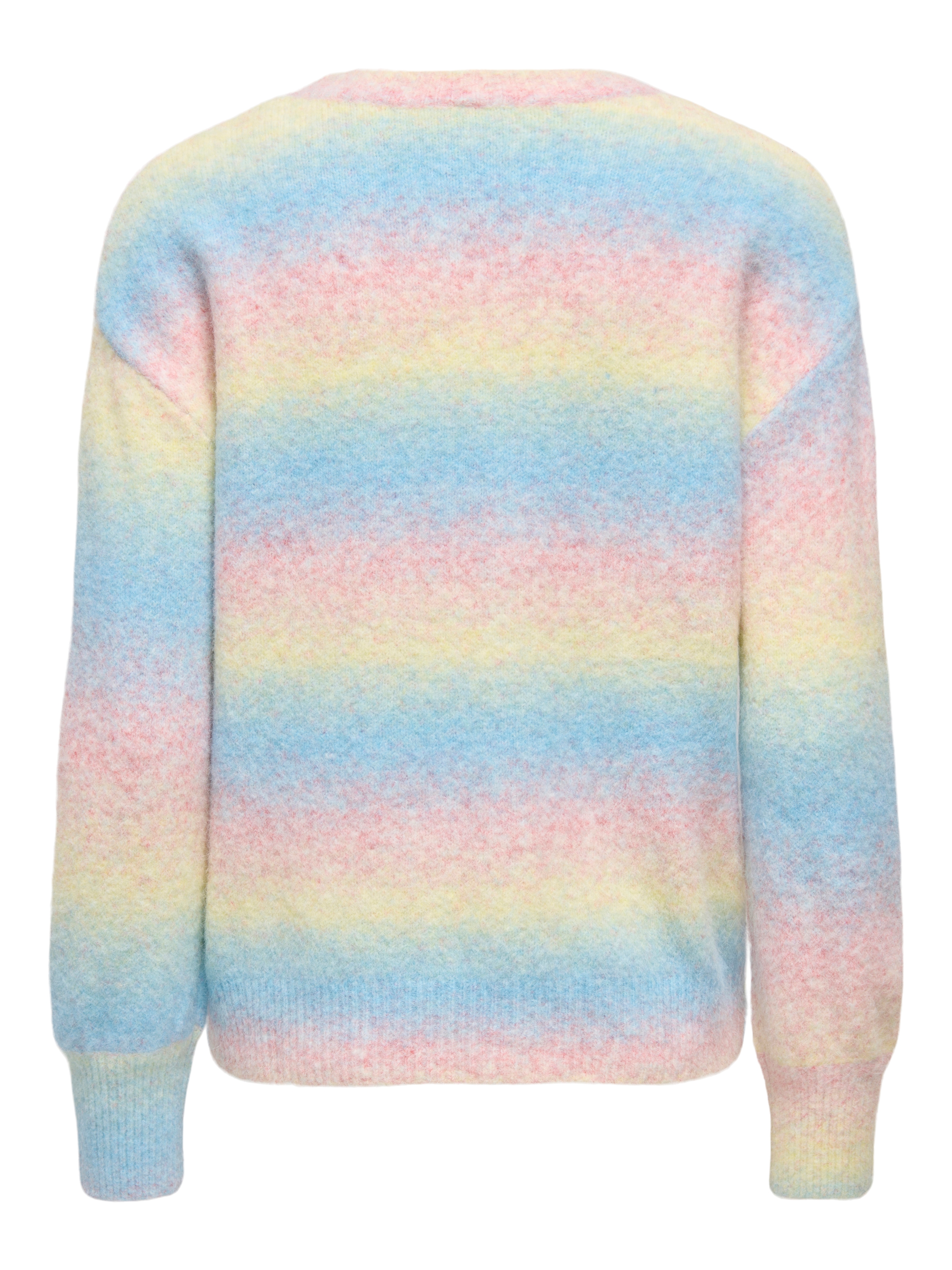 ONLY Strickpullover »ONLFRIDA LS O-NECK EX KNT« multicolor Farbverlauf