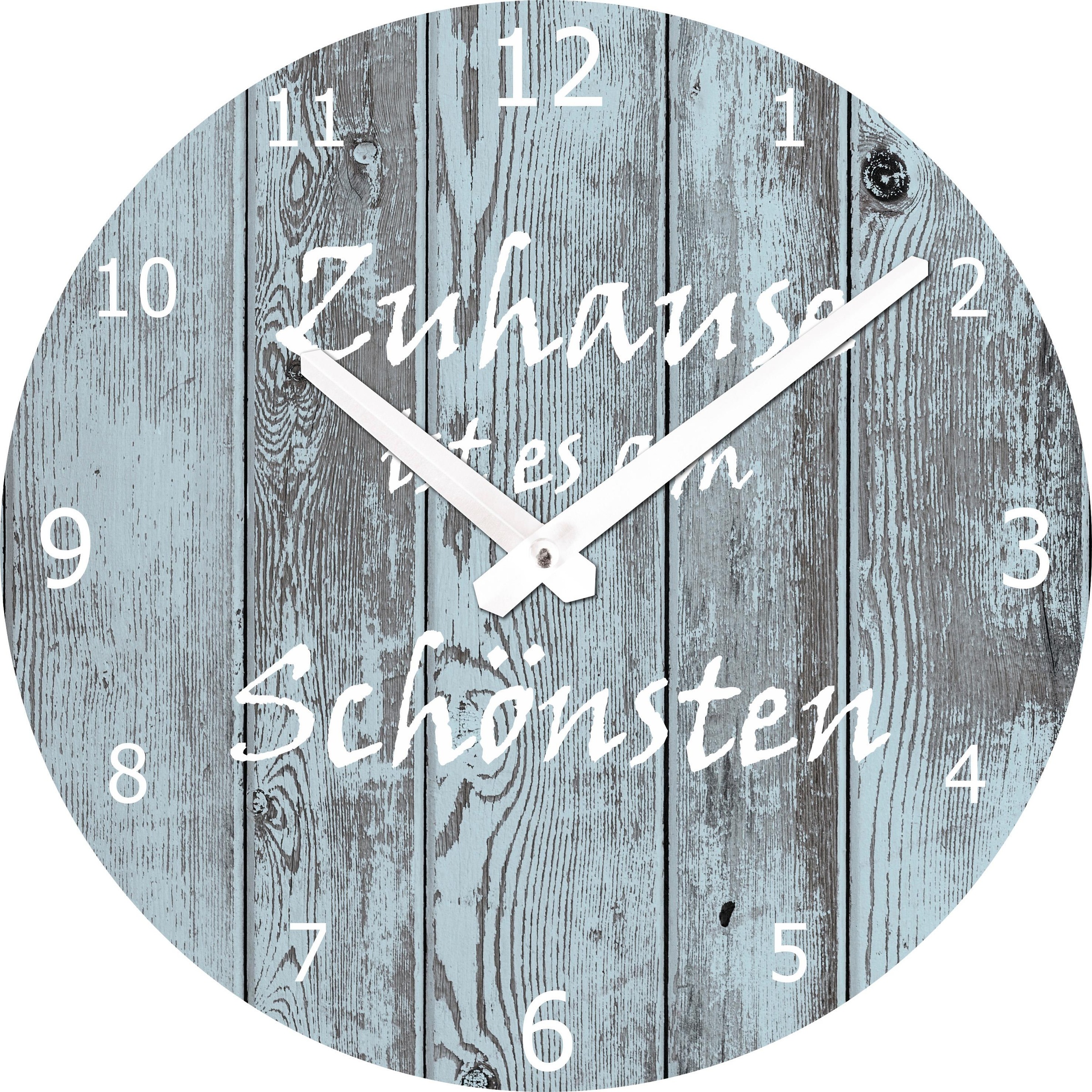 Spiegelprofi GmbH Wanduhr »Zuhause«