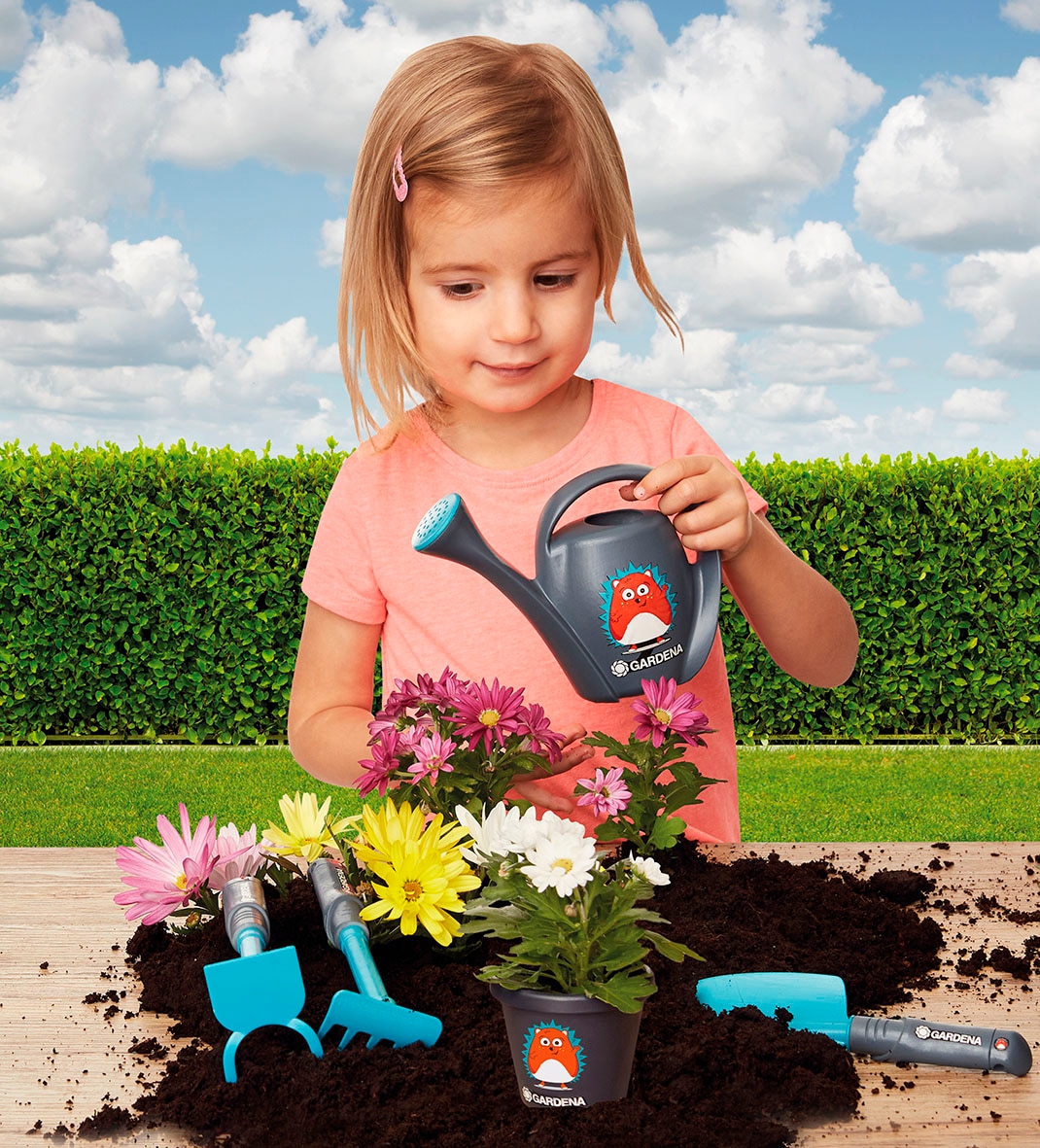 Happy People Kinder-Gartenset »GARDENA Starter Set Igel«, (Set, 5 tlg.)