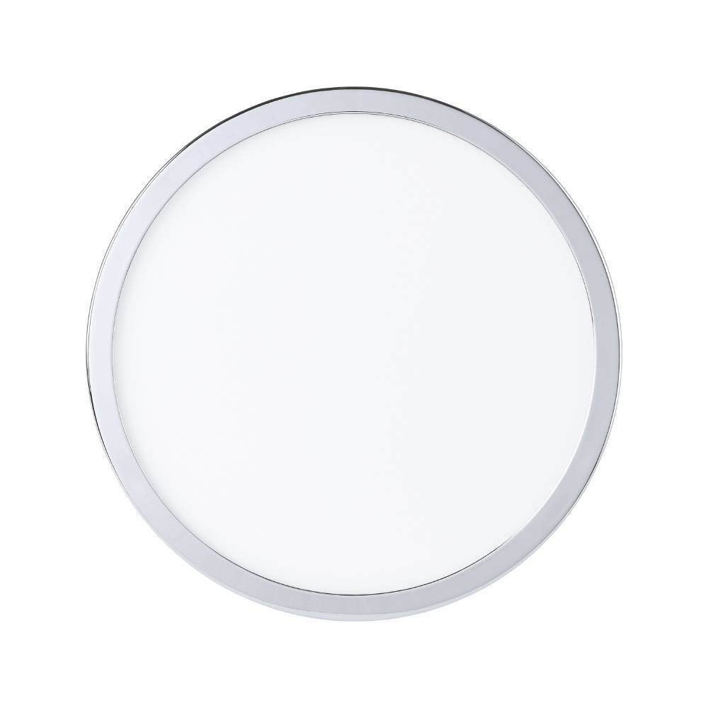 EGLO Deckenleuchte »FUEVA 5 Deckenlampe, chrom, IP44, geringe Aufbauhöhe, 20 Watt, Rund«, Leuchtmittel LED-Modul | LED fest integriert, Aufbauleuchte, Badezimmer, Bad-Deckenlampe, modern, 28,5x2,8cm