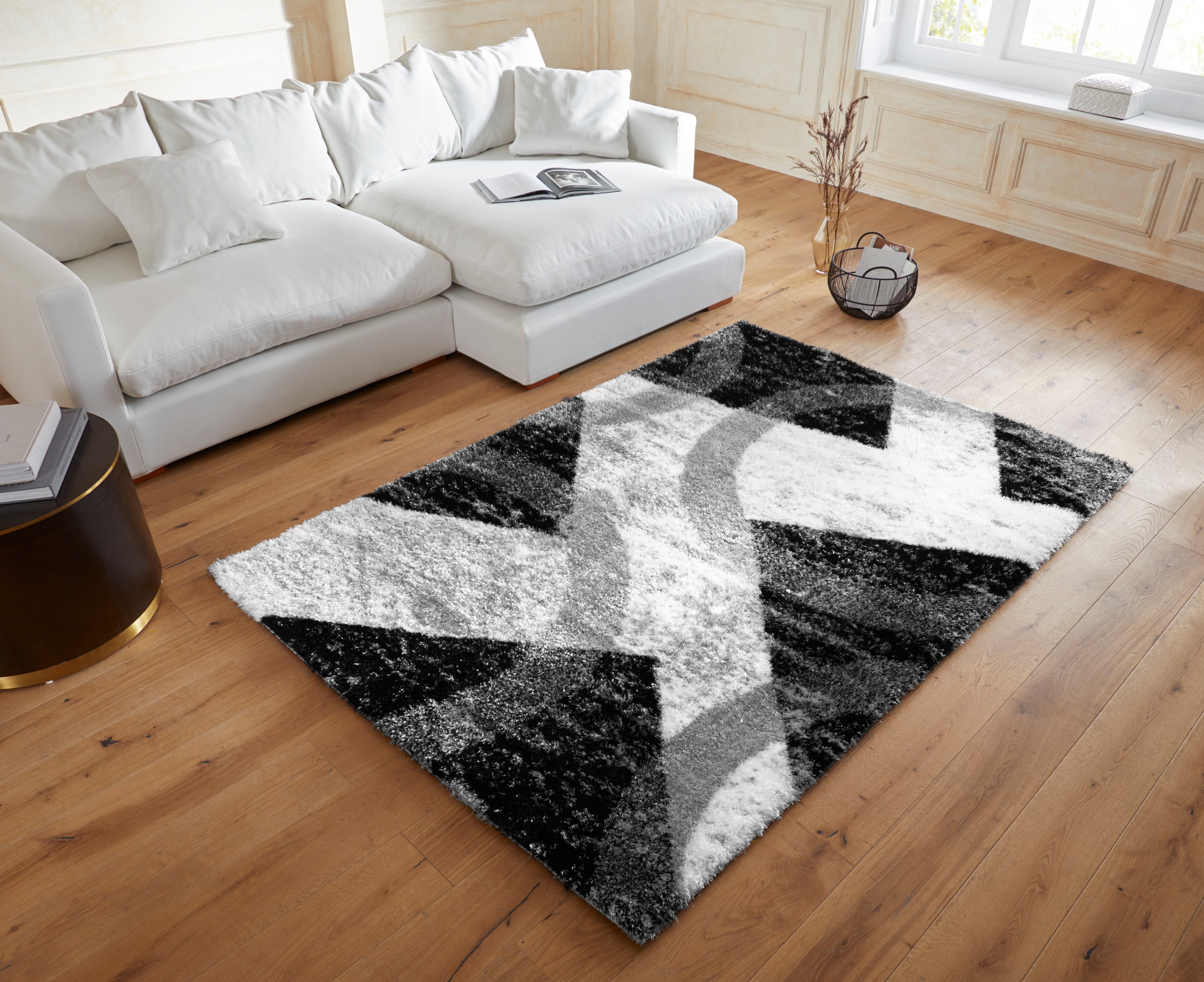 Guido Maria Kretschmer Home&Living Hochflor-Teppich »Paola«, rechteckig, 43 mm Höhe, Teppich Hochflor, besonders weich, gewebt, weicher Flor