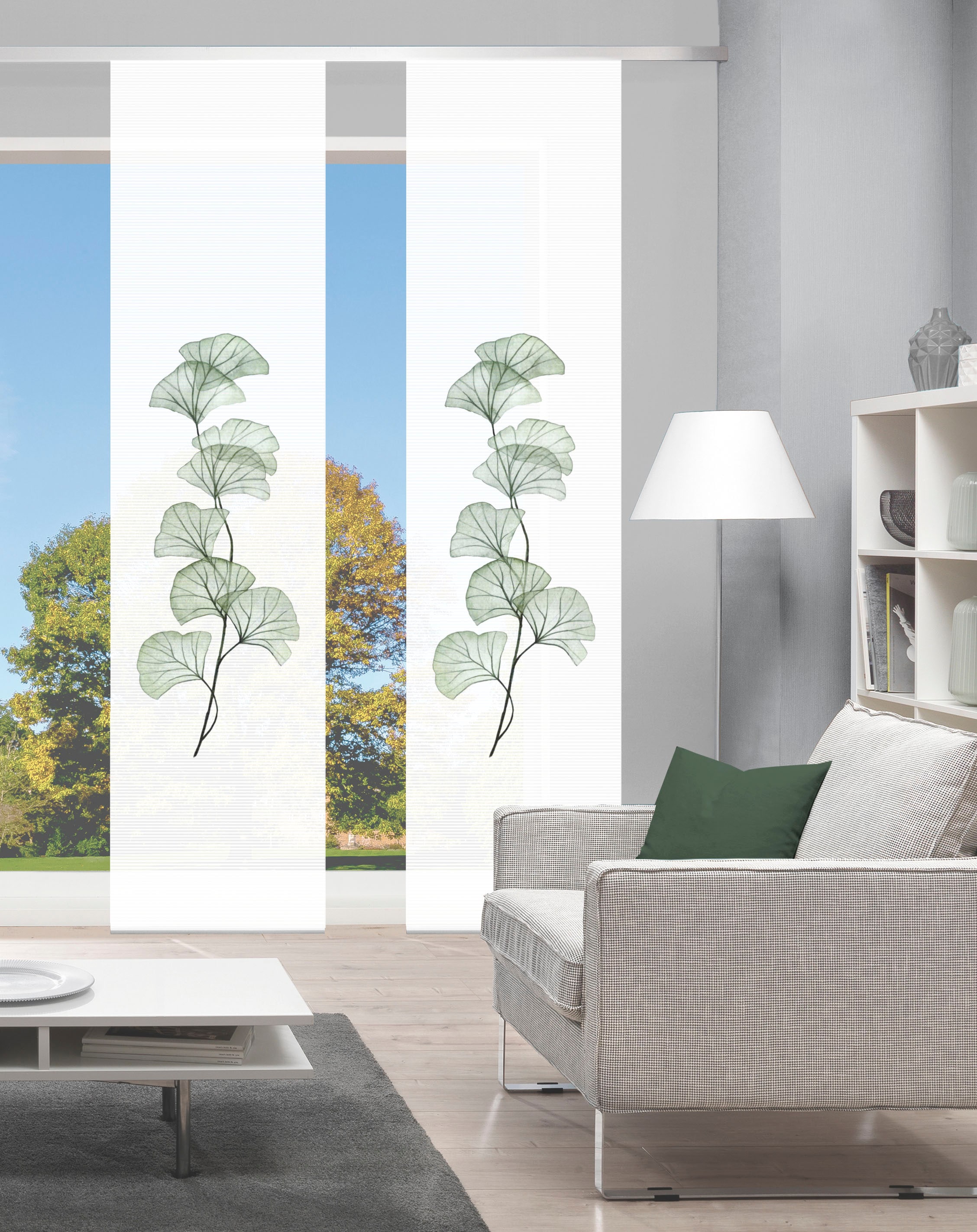 Vision S Schiebegardine »BERTO 2er SET« Paneelwagen 2 Stk. tlg. Schiebevorhang Digidruck 2er Set BERTO