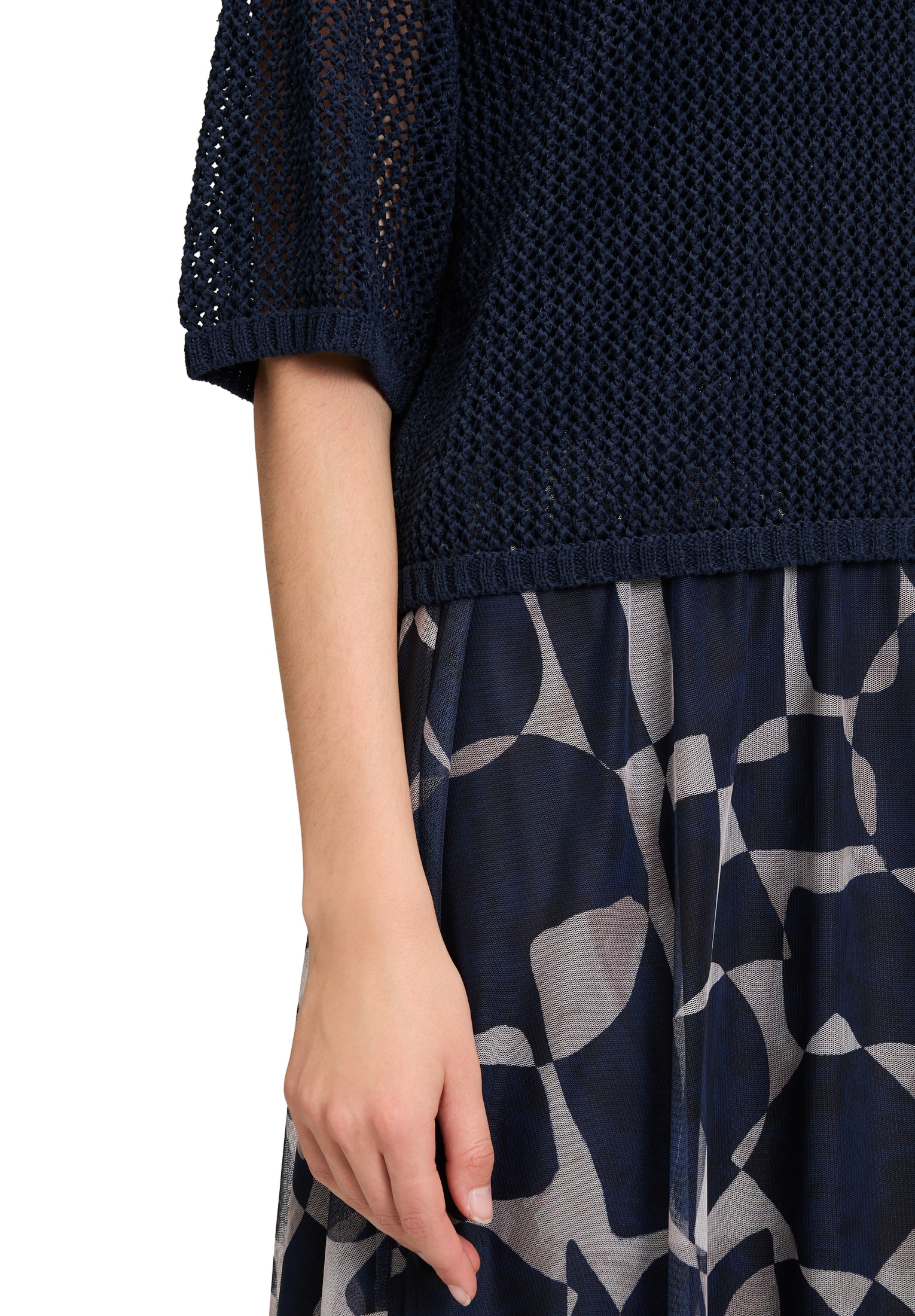 Betty&Co Strickpullover »Strickpullover mit Lochmuster«