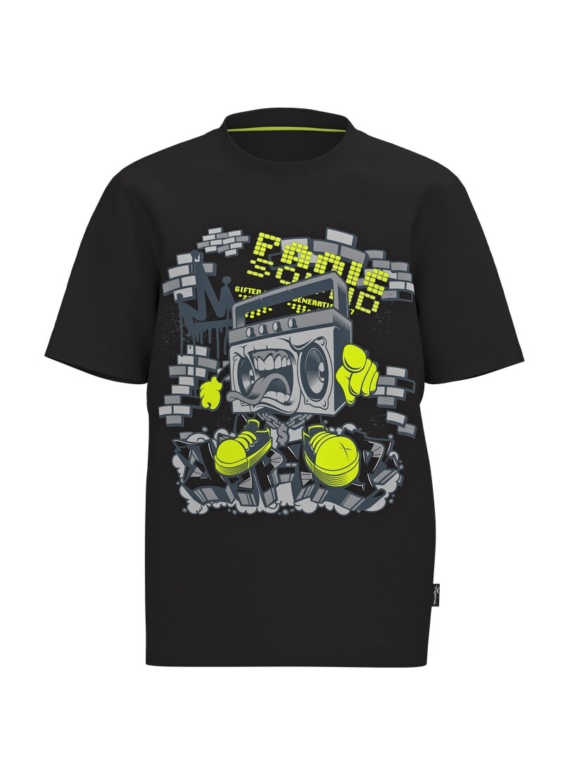 Trigema T-Shirt »TRIGEMA T Shirt mit Printmotiv "Music-Box"« 1