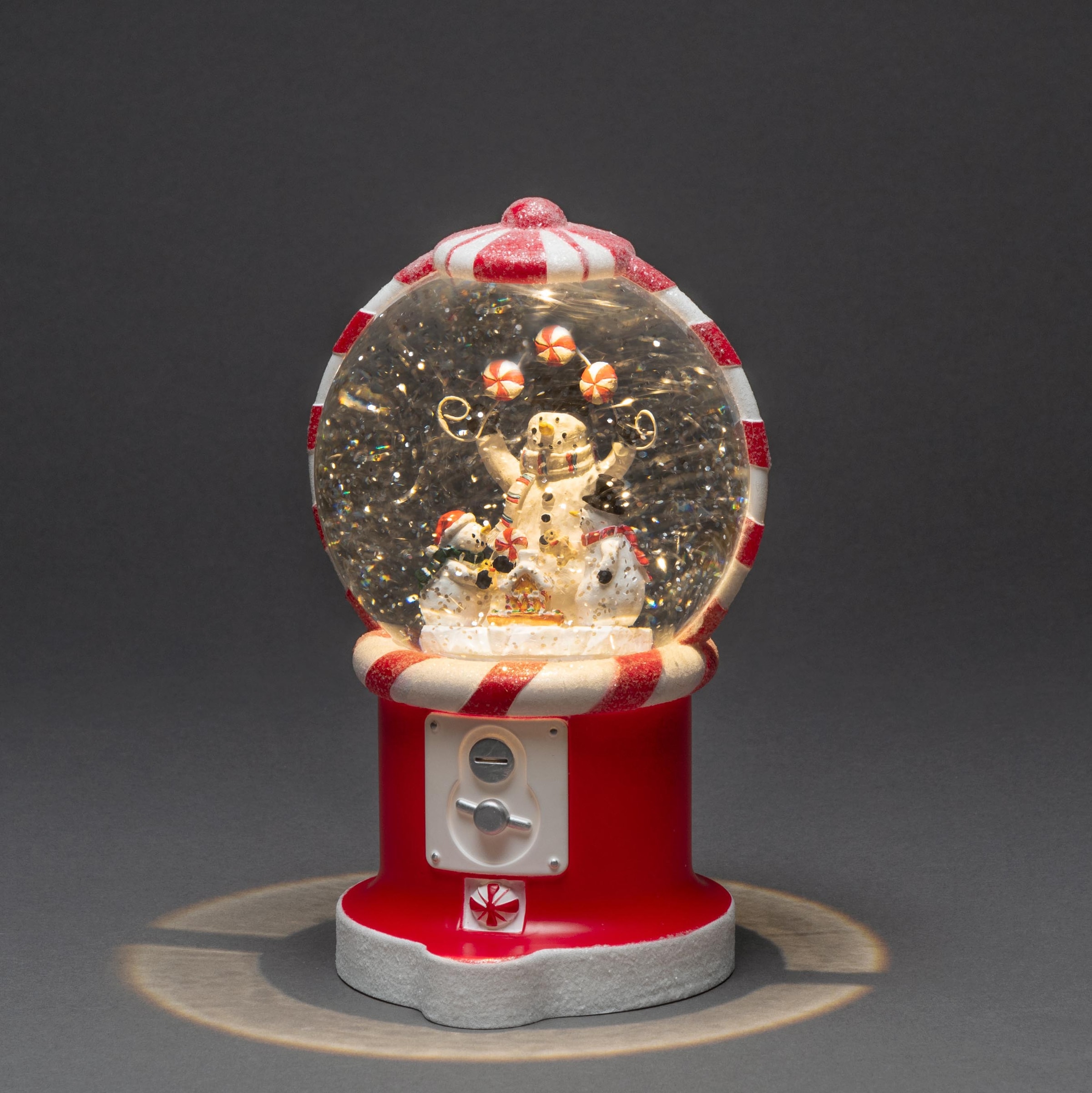KONSTSMIDE LED Laterne »Süßigkeitenautomat Schneemännern, 3 mit mit OTTO 1 weiße kaufen Weihnachtsdeko«, bei wassergefüllt, warm Diode 5h-Timer