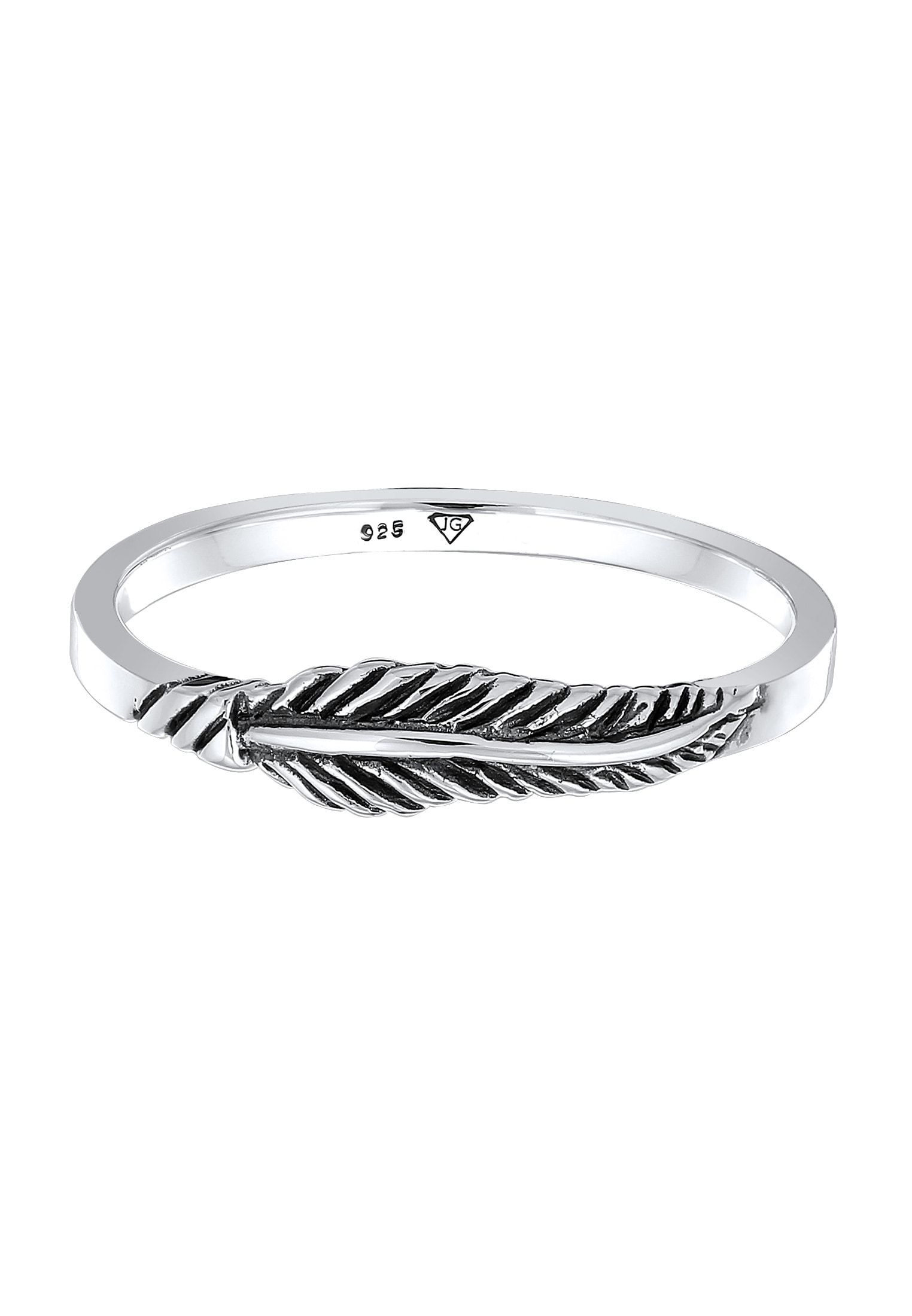 Elli Silberring »Ring Feder Flügel Boho Trend Festival 925 Silber«