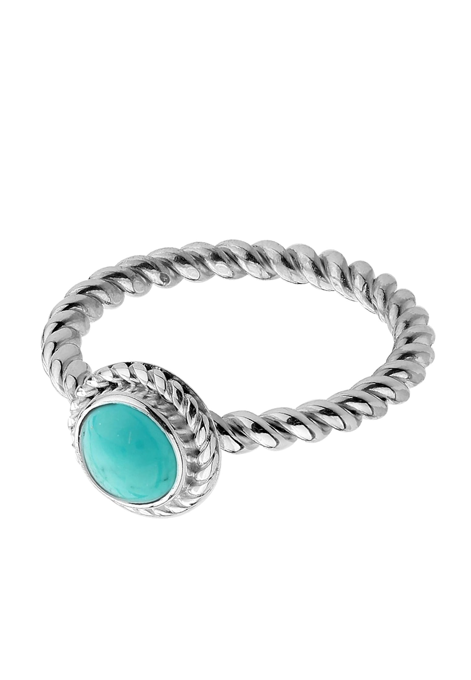 Nenalina Silberring »Ring Howlith Türkis Geburtsstein Dezember 925 Silber«