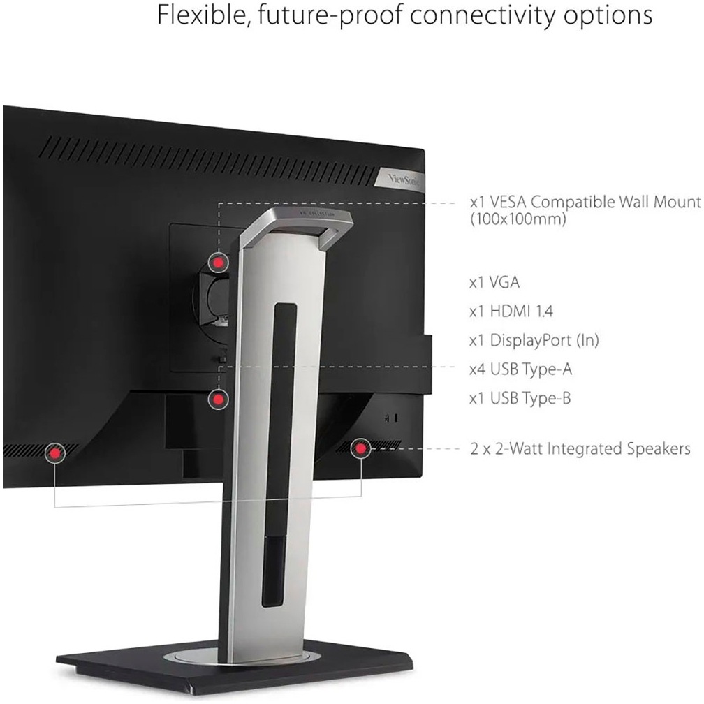 Viewsonic LED-Monitor »VG2748a«, 68 cm/27 Zoll, 1920 x 1080 px, Full HD, 5 ms Reaktionszeit, 60 Hz