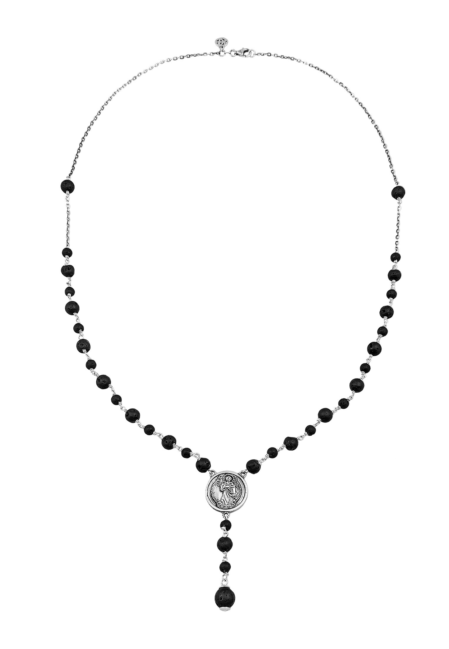 HAZE & GLORY Lange Kette »Halskette Rosenkranz Halskette 925 Sterling Silber«