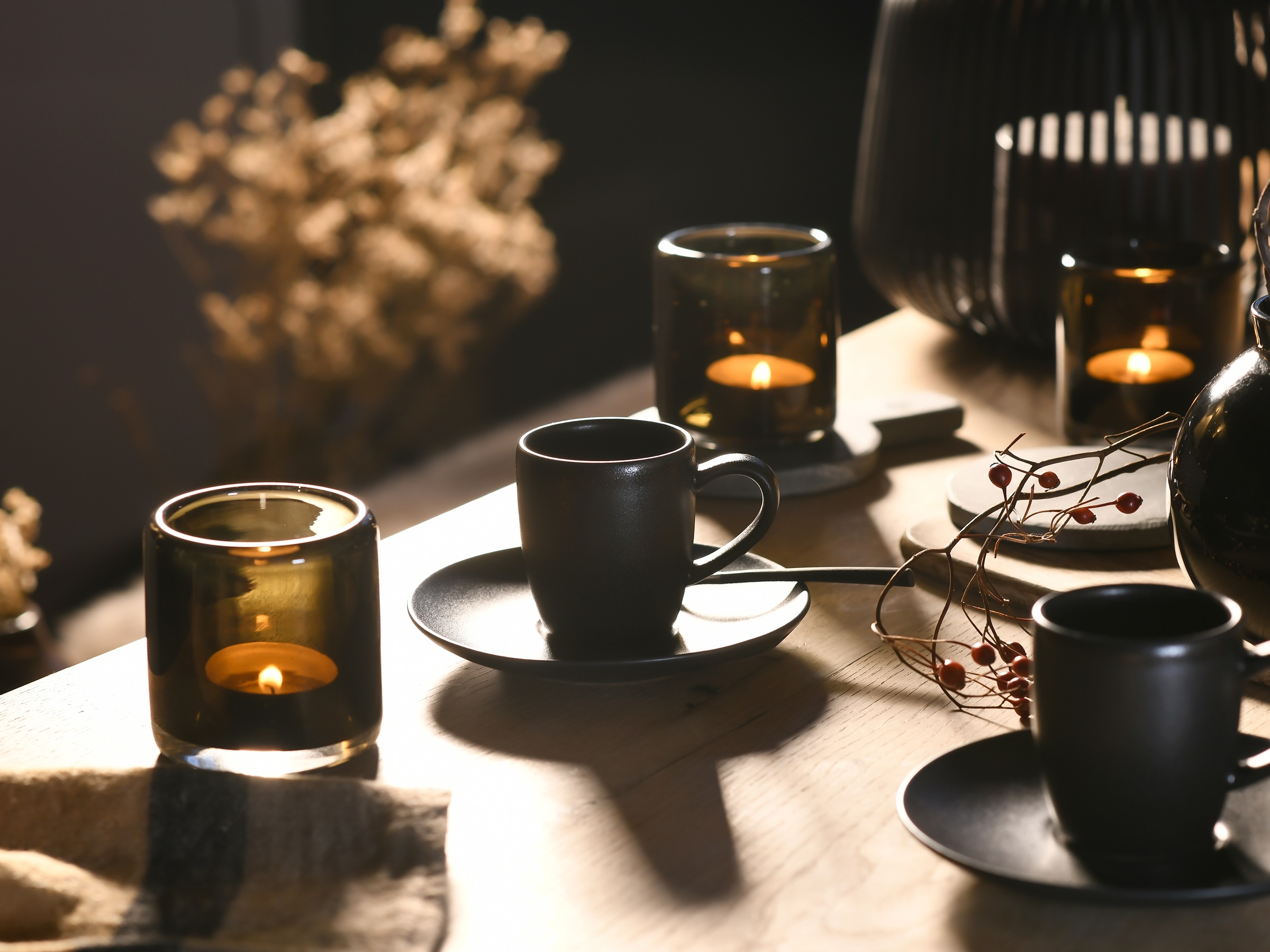 CreaTable Espressotasse »Soft Touch Black« 12-teilig, inkl. Untertasse