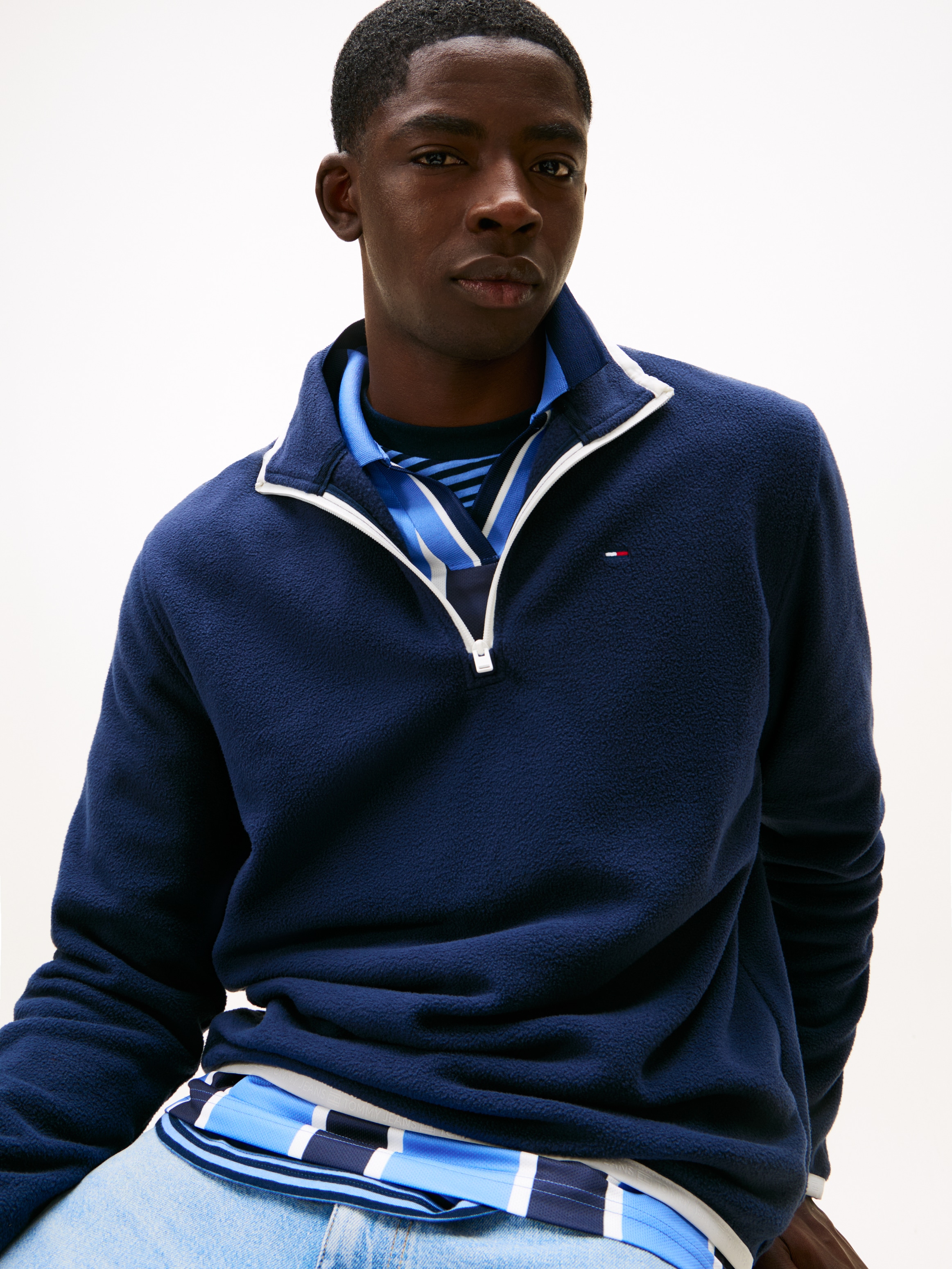 Tommy Jeans Fleecepullover »TJM FLAG POLAR FLEECE«
