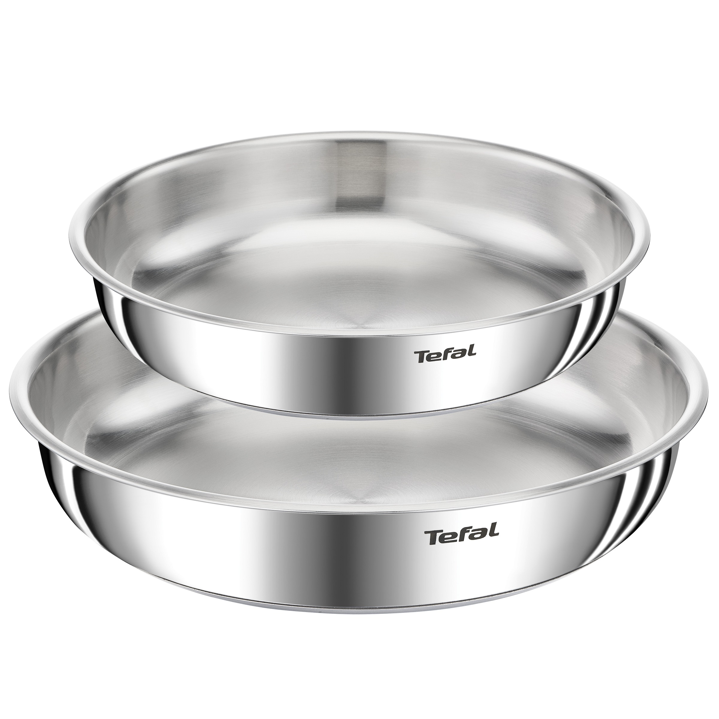 Tefal Pfannen-Set »Ingenio Emotion« Edelstahl Set, 3 tlg. abnehmbarer Ingenio-Griff, stapelbar, unversiegelt, induktionsgeeignet