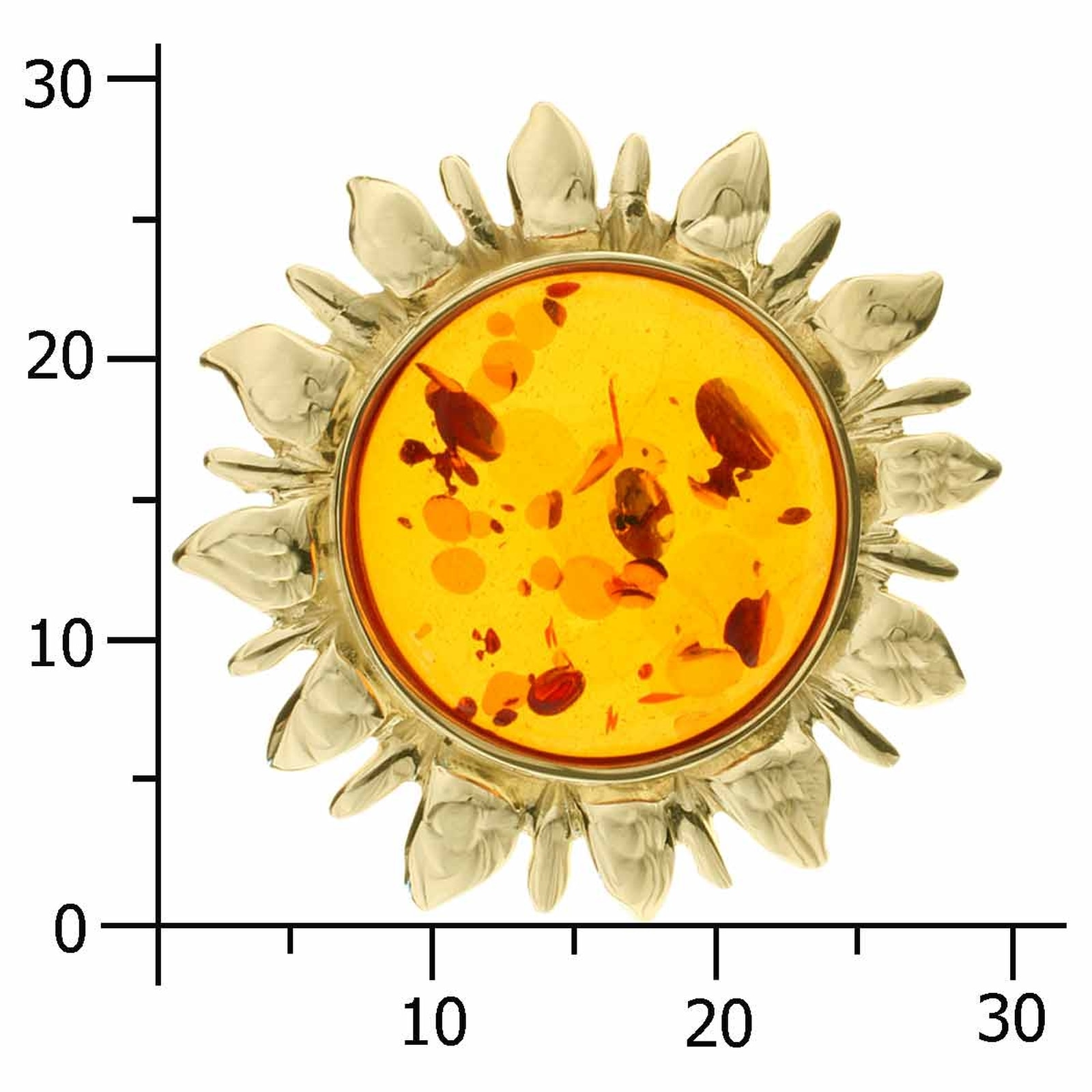 OSTSEE-SCHMUCK Kettenanhänger »- Sonne - Gold 333/000 - Bernstein«