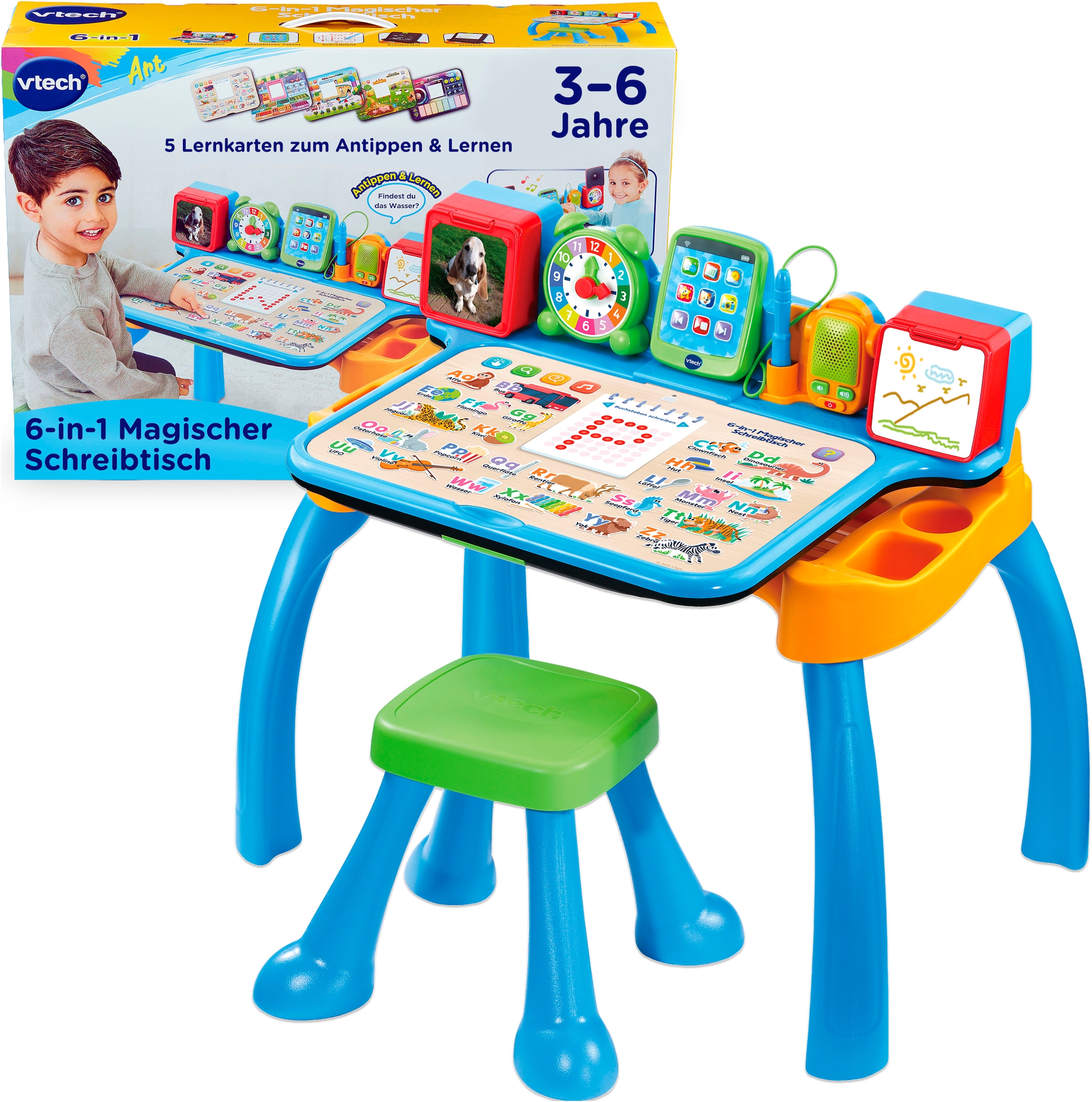 Vtech Spieltisch »6-in-1 Magischer Schreibtisch« mit Licht und Sound in orange