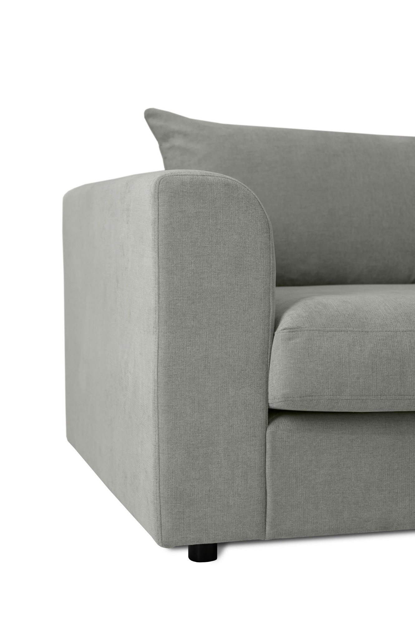 LeGer Home by Lena Gercke Ecksofa »Avelina«, (2 St.), Breite 297 cm, in Cord- und Chenille- Stoff, Rückenkissen mit Federn