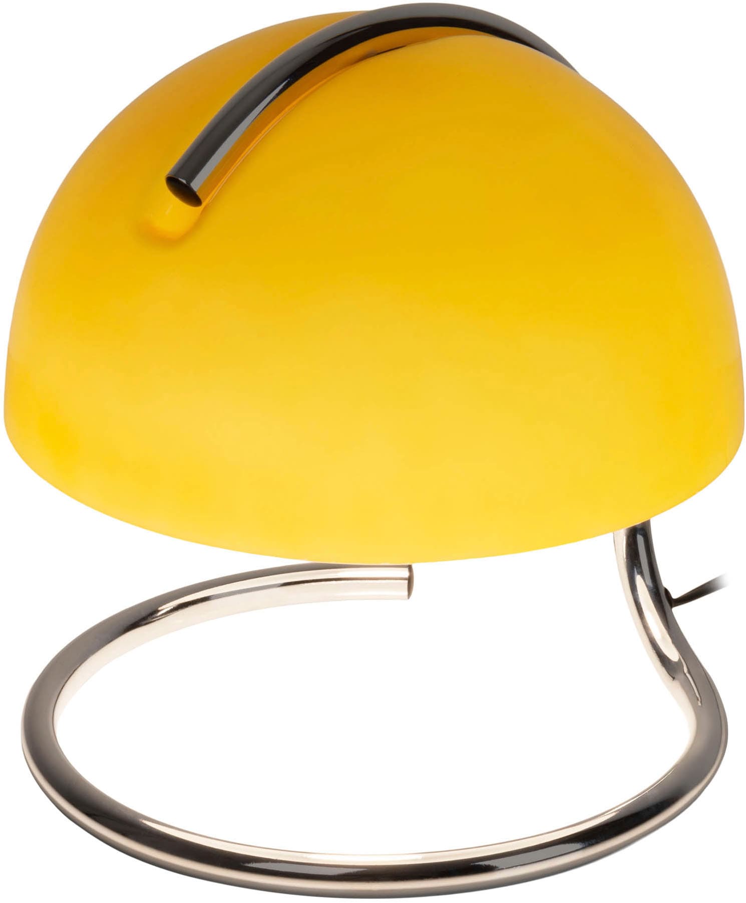 näve Tischleuchte »Burano« E27 1 Stk. halbkugelförmiger Glasschirm, 1x E27, Zuleitung schwarz 150cm