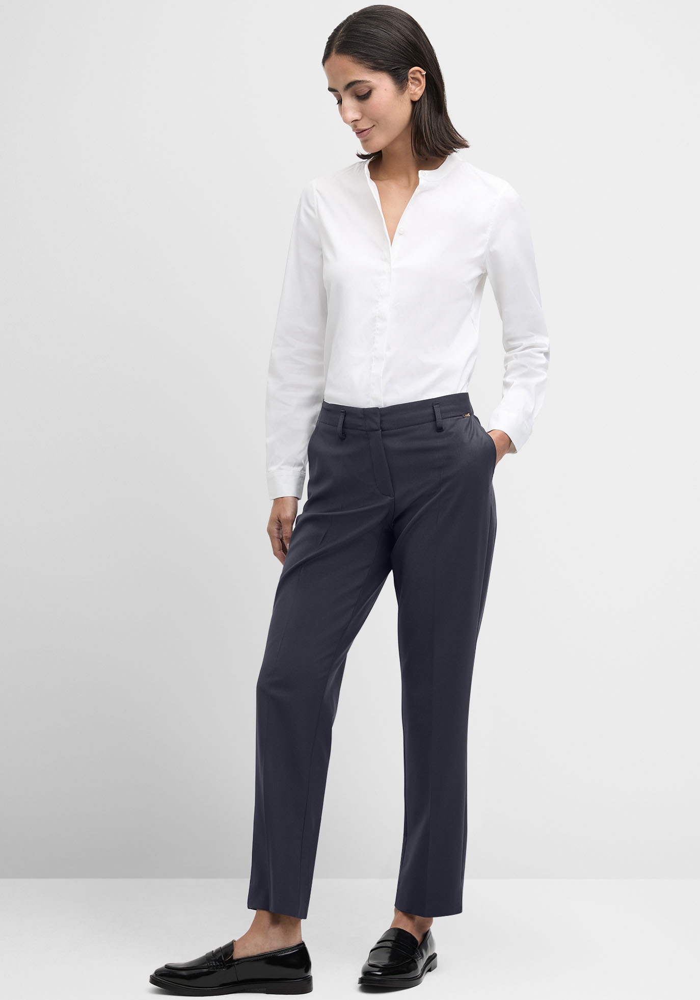 Cinque Hemdbluse »CIPAPER«, Mit Markenlabelplättchen am Saum