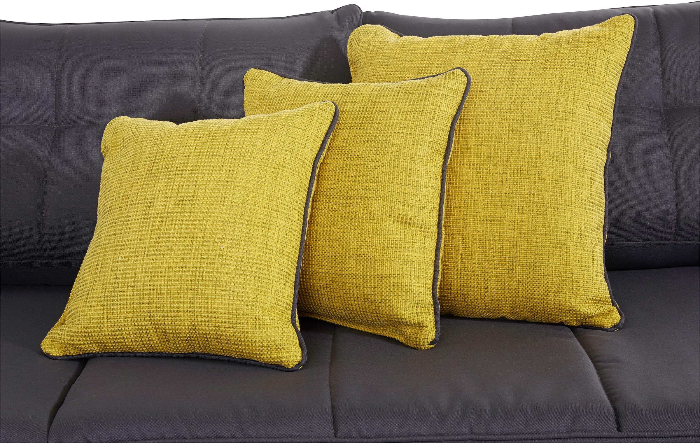 INOSIGN Ecksofa »Night & Day L-Form mit Dauer-Schlaffunktion ohne Armlehnen«, mit Boxspring-Bettfunktion 180x200 cm und Bettkasten, Dauerschläfer!