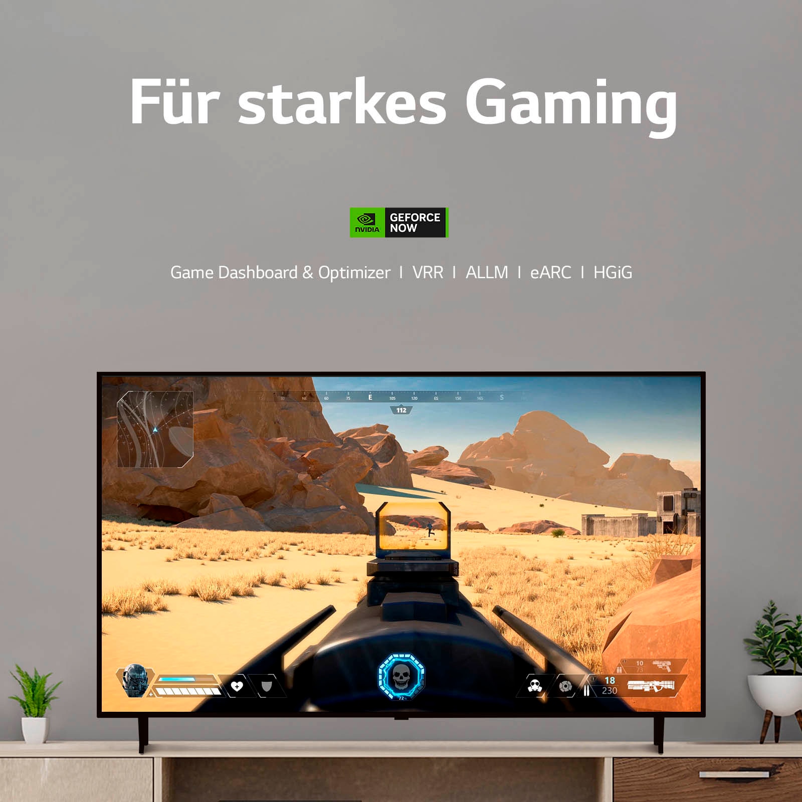 LG LED-Fernseher »65UR75006LK«, 4K Ultra HD, Smart-TV, α5 Gen6 4K AI-Prozessor, 2.0 -Soundsystem mit 20W