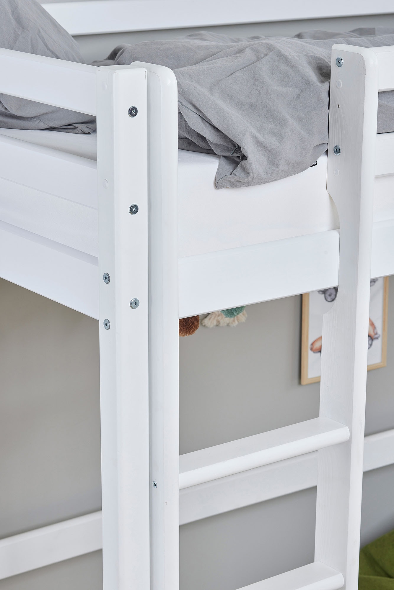 Hoppekids Hochbett »ECO Dream« 90x200 Massiv, umbaubar zum Einzelbett