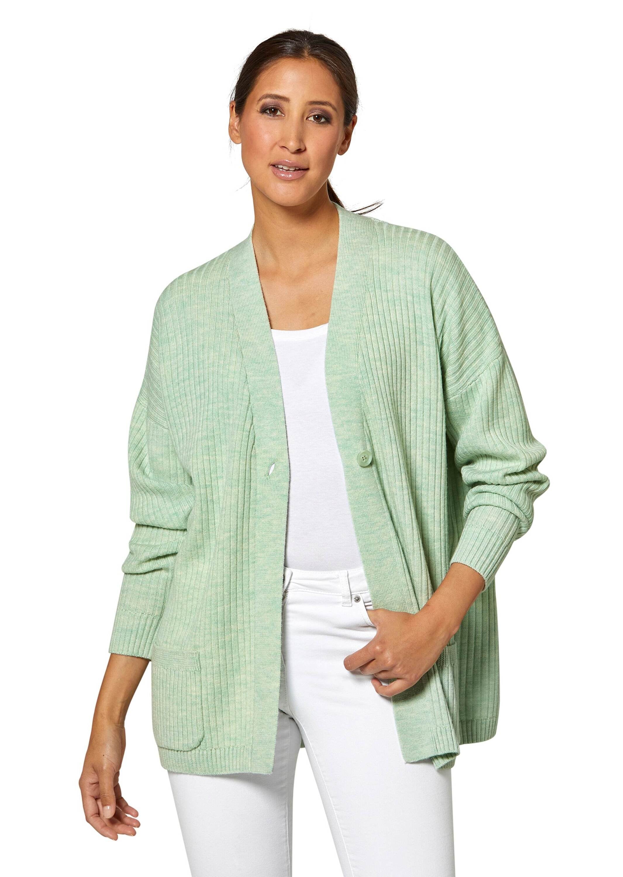 MADELEINE Strickjacke »Strickjacke Langer Woll-Cardigan im Oversize-Stil«