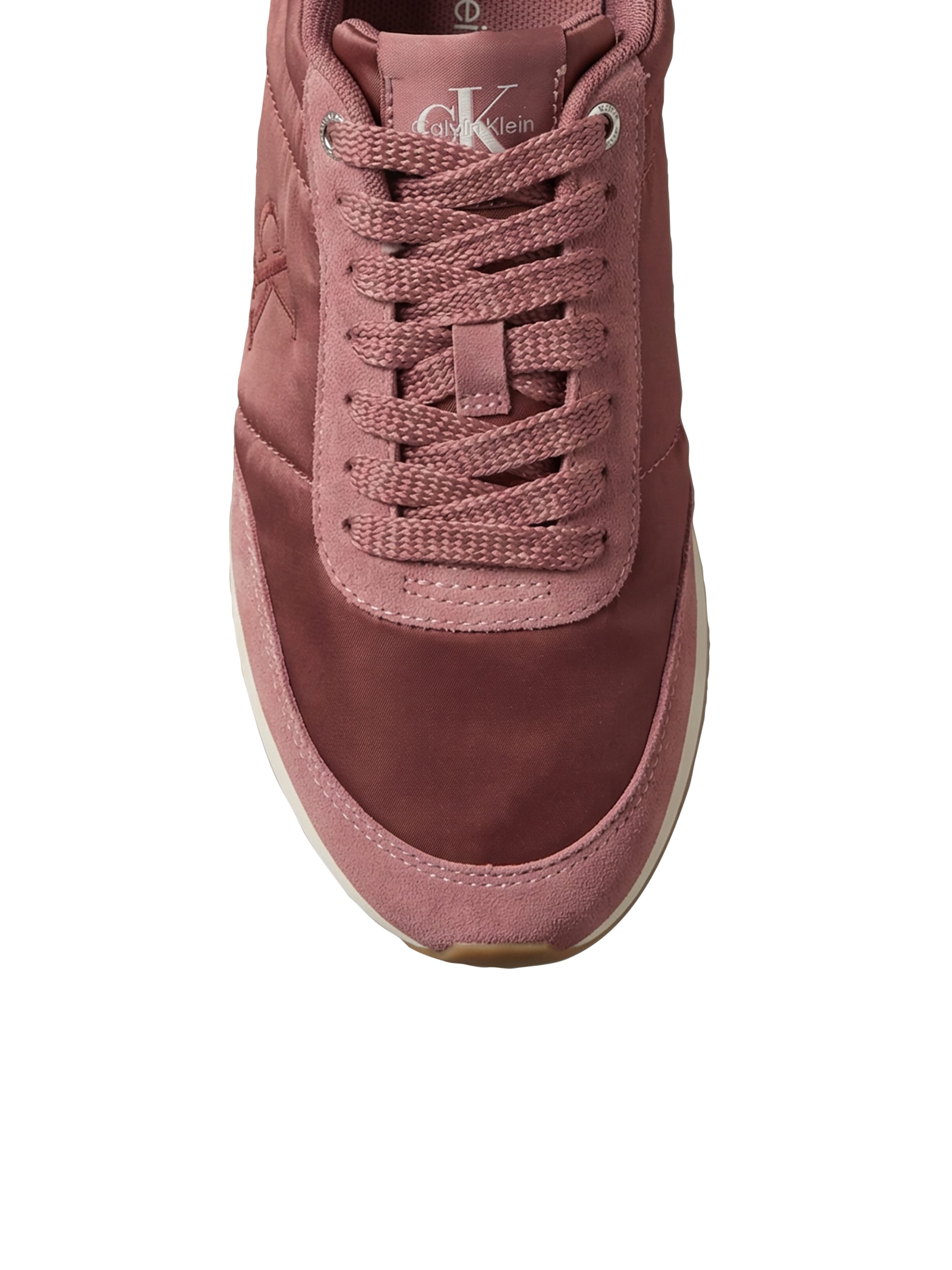 Calvin Klein Plateausneaker »RETRO RUNNER LACEUP SATIN MIX«  Schnürschuh, Halbschuh mit Schaftrandpolsterung