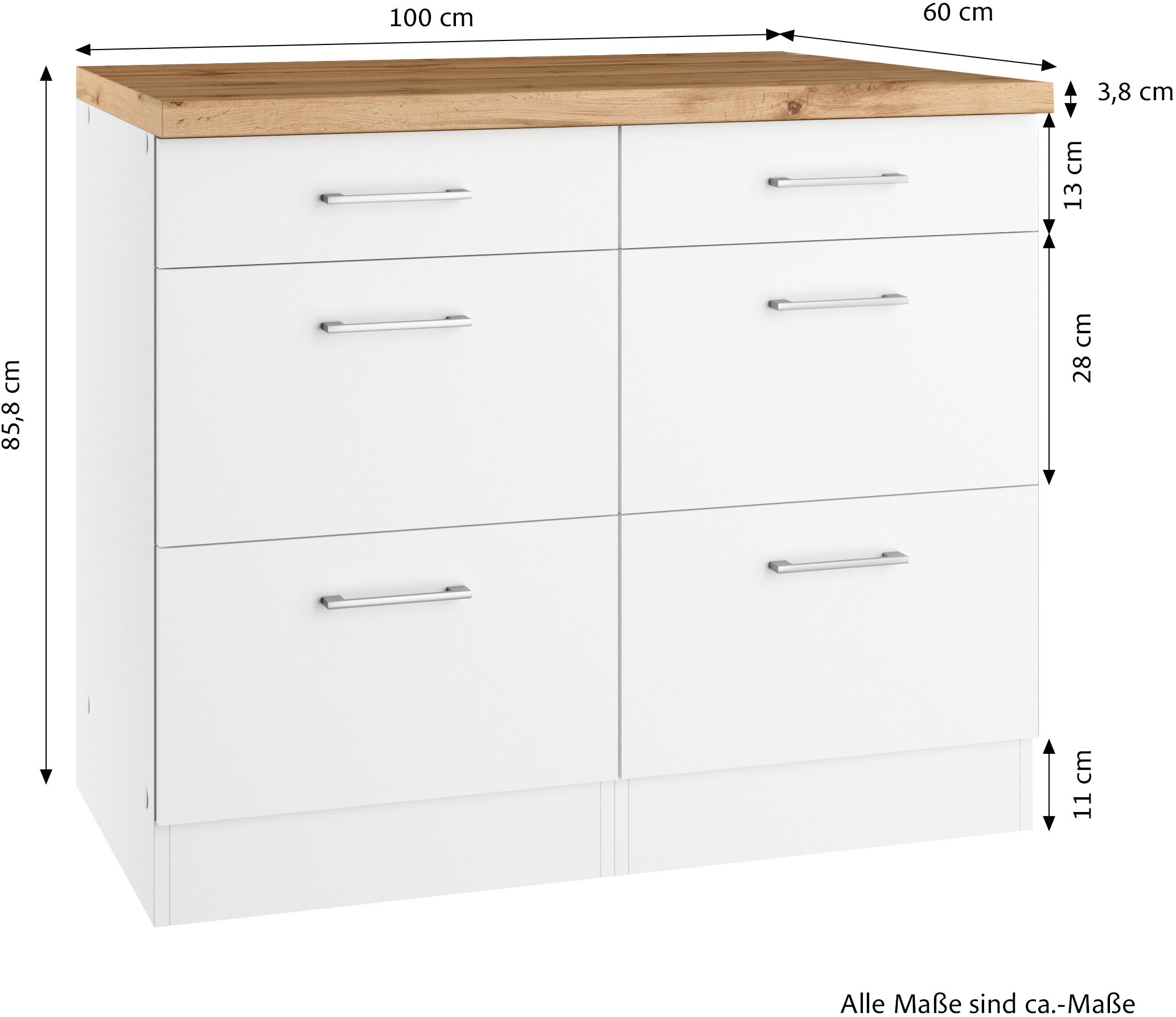 KOCHSTATION Unterschrank »KS-Milan«, HELD Möbel, Auszugschrank 50 cm, matte oder hochglänzende Fronten