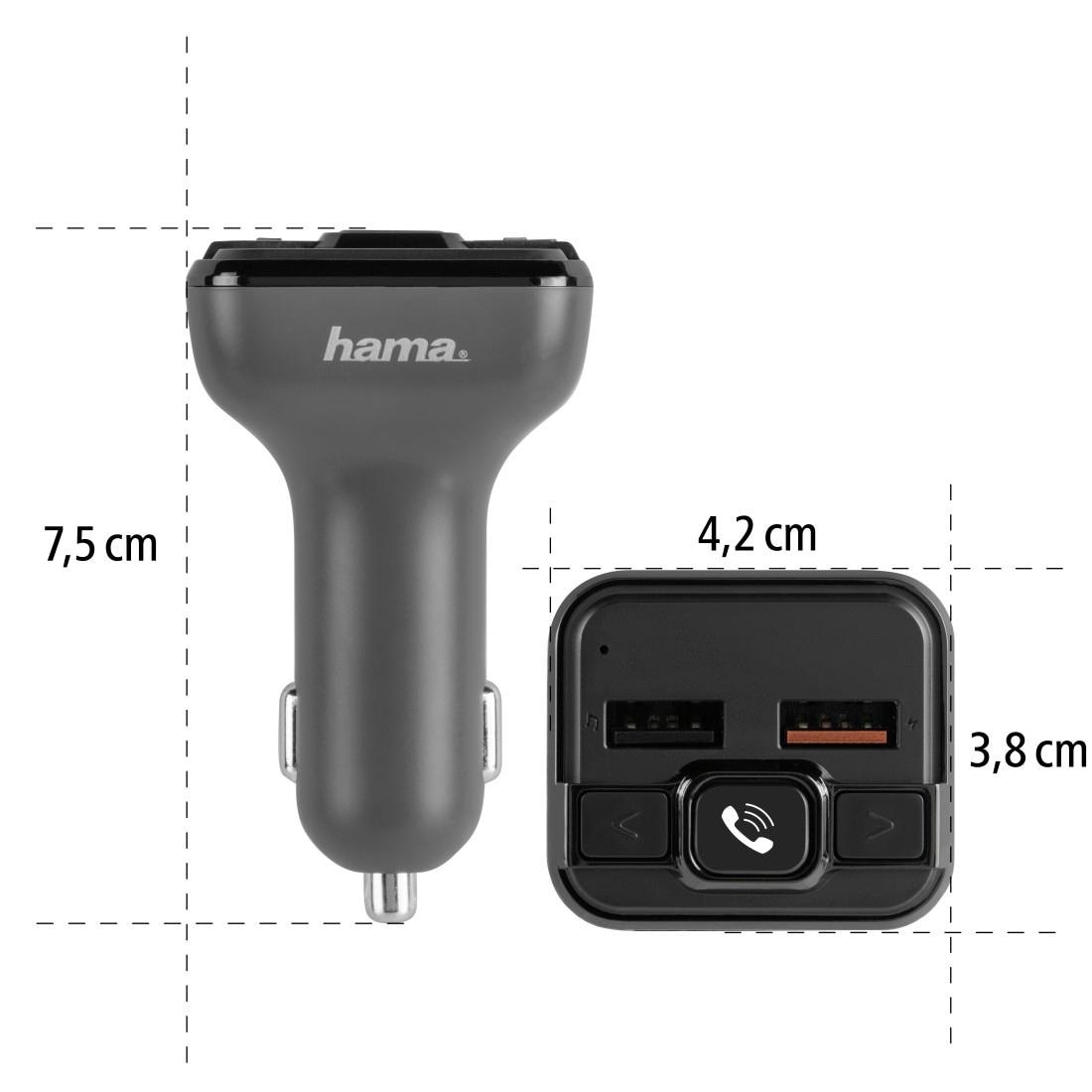 Hama Bluetooth-Adapter »FM-Transmitter mit Bluetooth®- und Freisprechfunktion Transmitter«