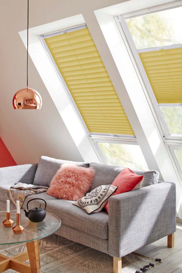 sunlines Dachfensterplissee »Classic Style Crepe«, Lichtschutz, verspannt, mit Führungsschienen