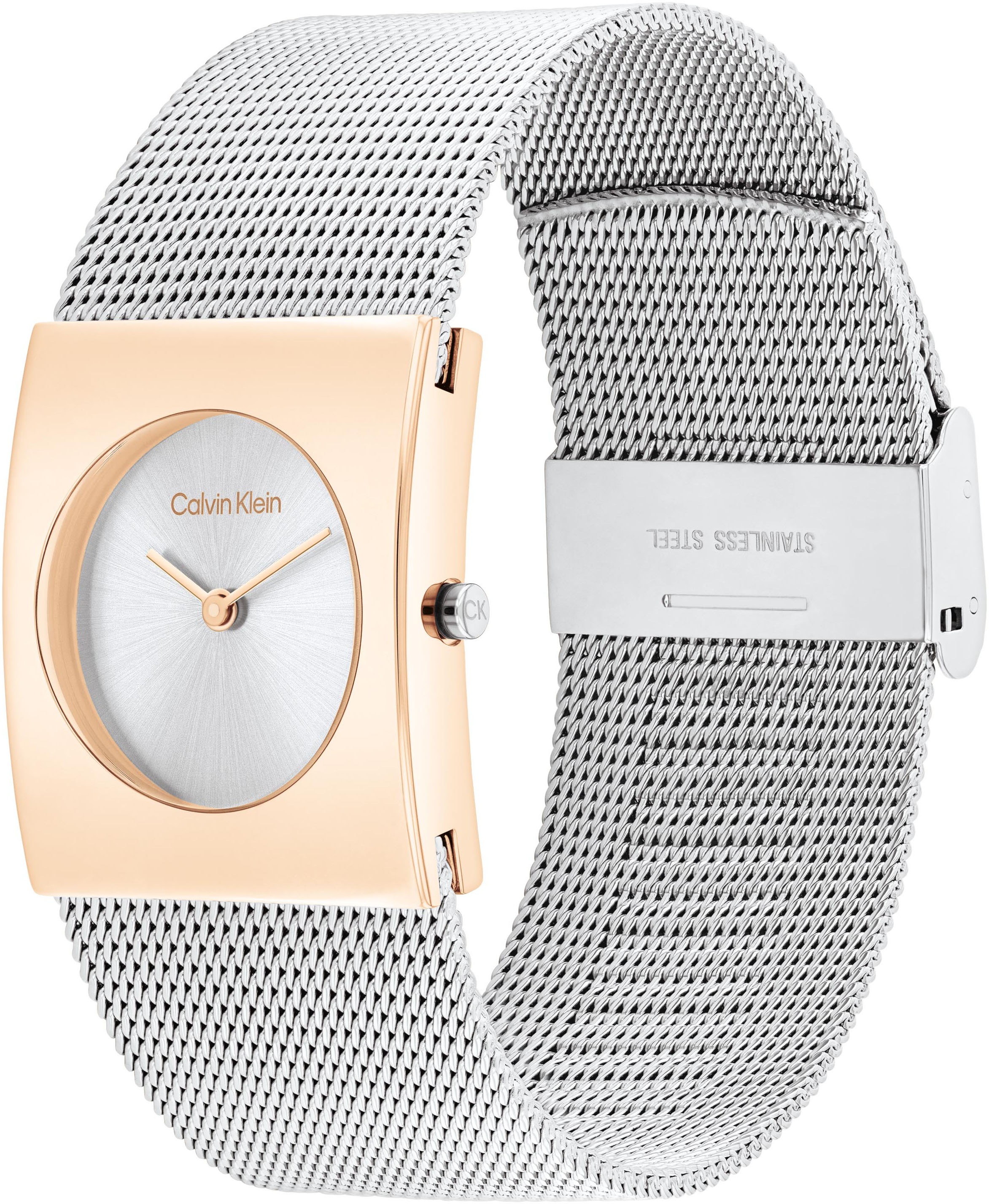 Calvin Klein Quarzuhr »CK PULSE 26 mm«, Armbanduhr, Damenuhr, analog, Edelstahlarmband