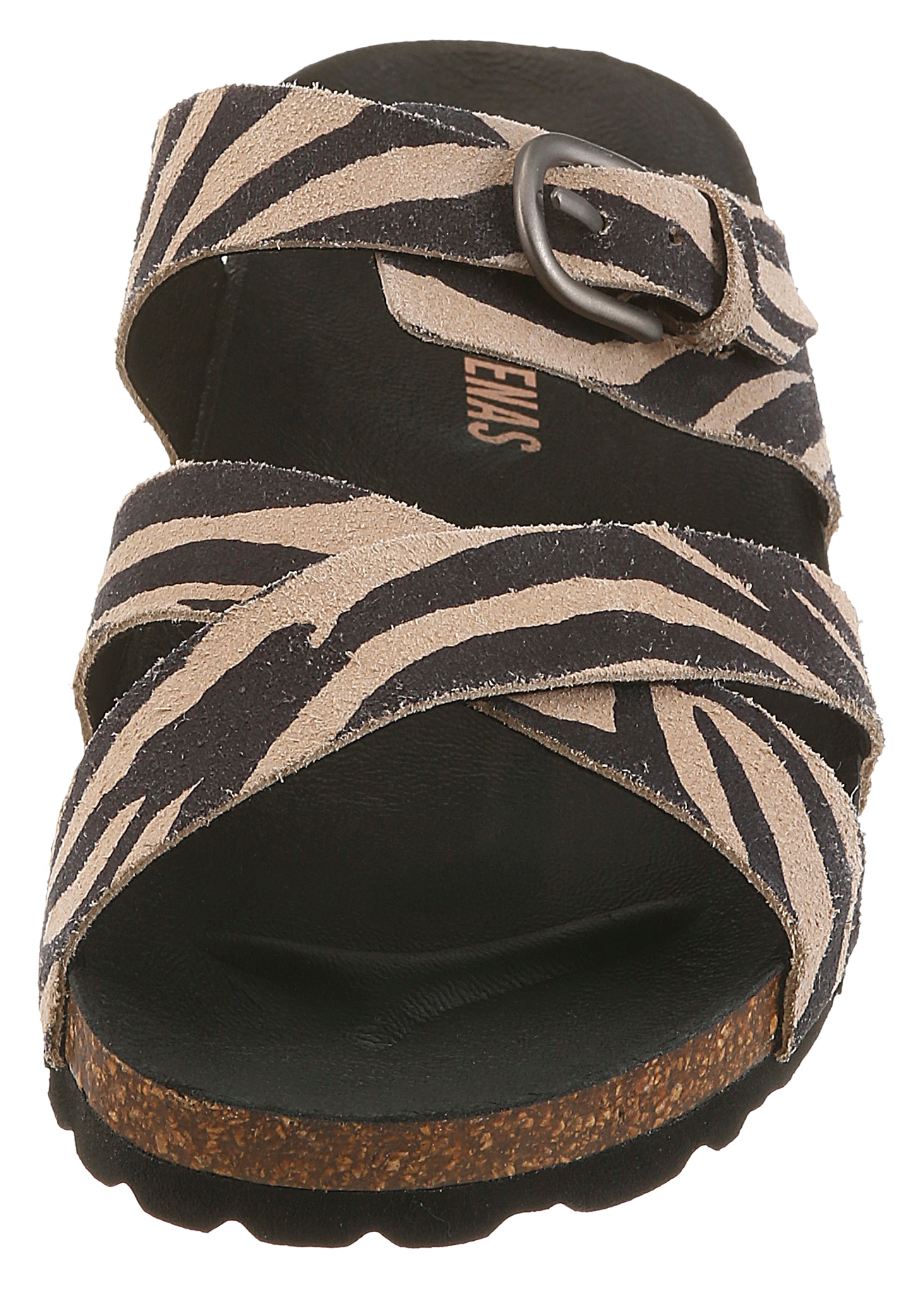 VERBENAS Pantolette »RUBI ZEBRA«  Sommerschuh, Strandschuh, Hausschuh mit verstellbarer Schnalle