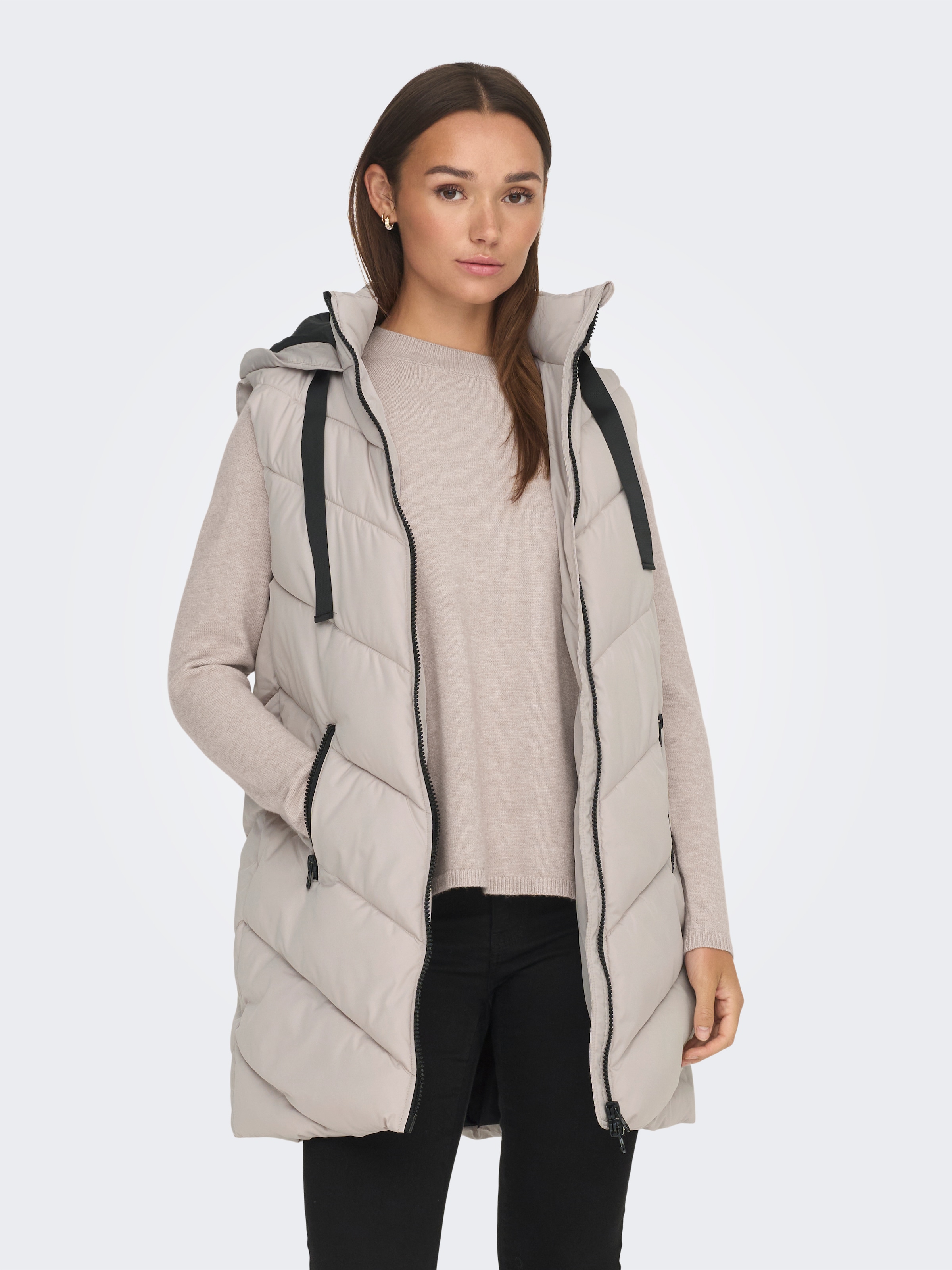 JDY Steppweste »JDYSKYLAR LIFE HOOD WAISTCOAT OTW NOOS«