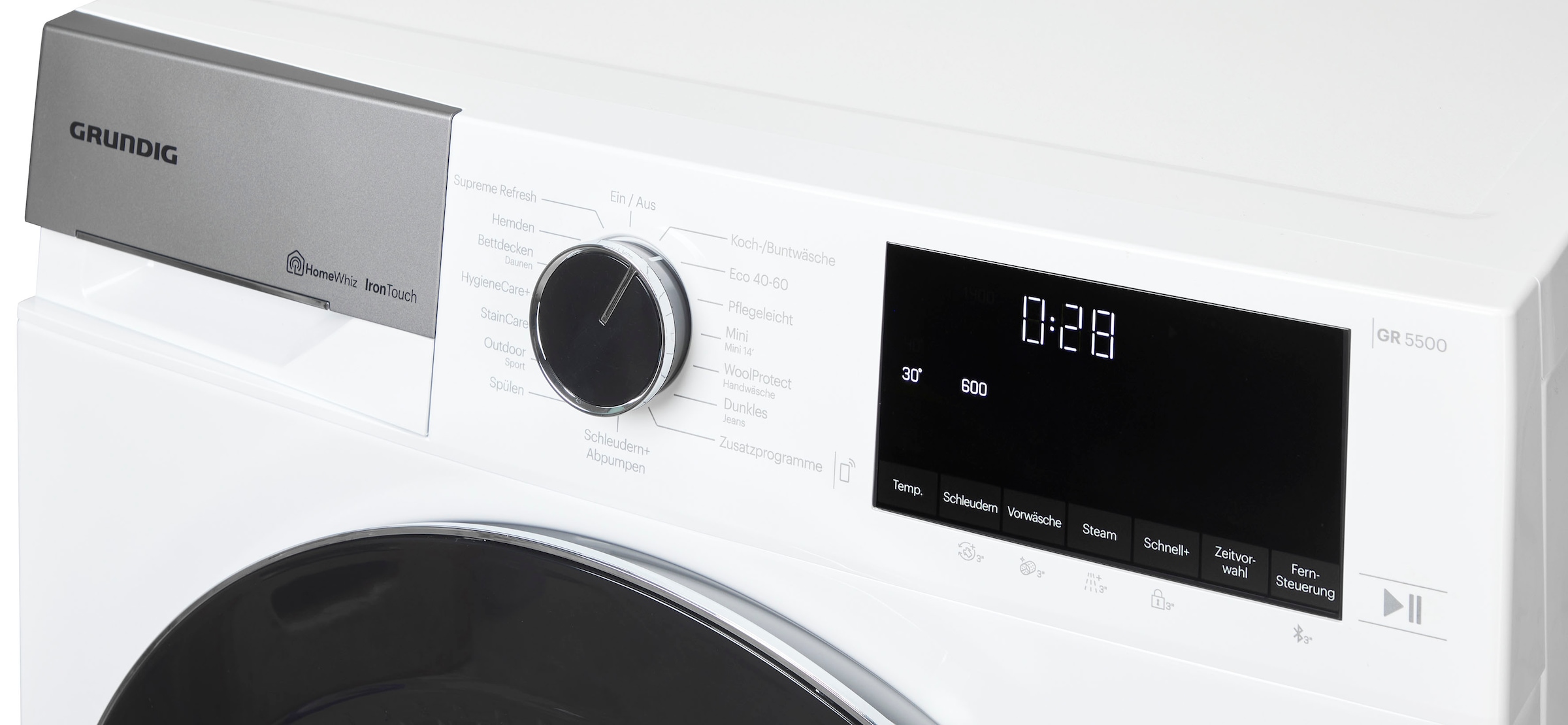 Grundig Waschmaschine »GW5P59415W2 7178577000«, 9 kg, 1400 U/min, IronTouch Technologie