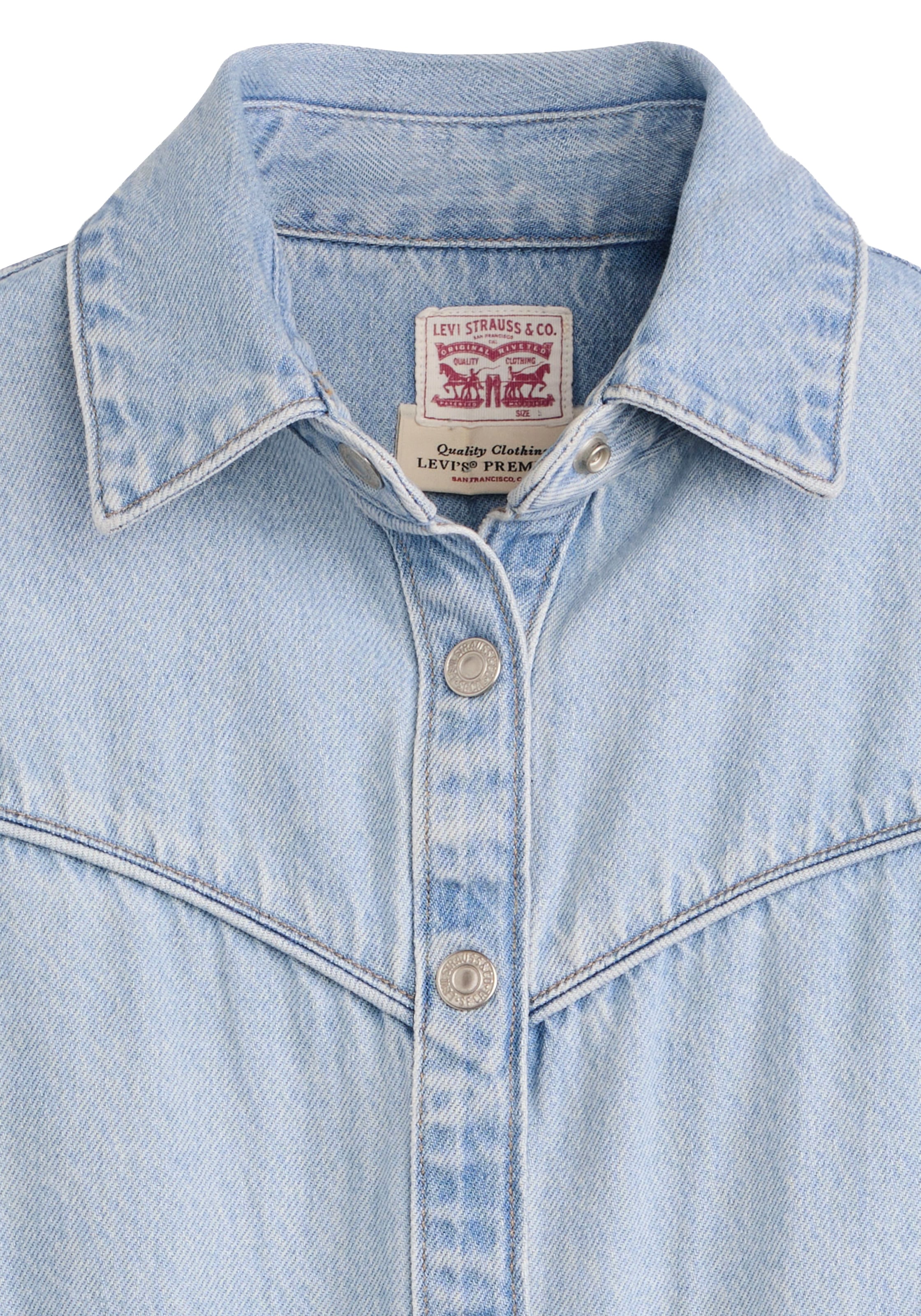 Levi's® Jeanskleid »WESTERN DRESS« Eingrifftaschen | Gesäßtaschen Durchgehender Druckknopfverschluss