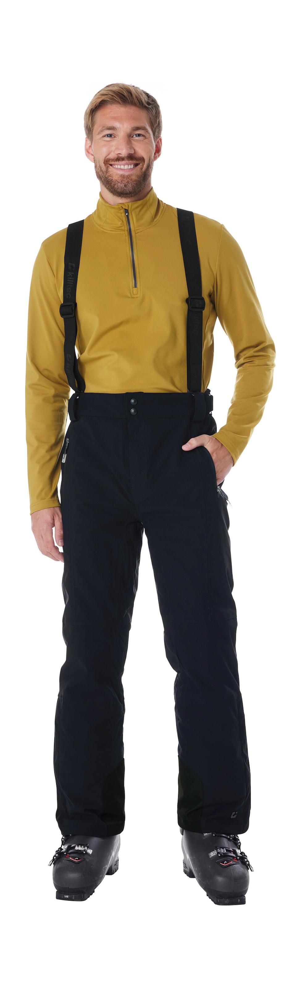 Killtec Skihose "Enosh" Wasser- und winddicht, atmungsaktiv, verstellbare Taille, Kantenschutz