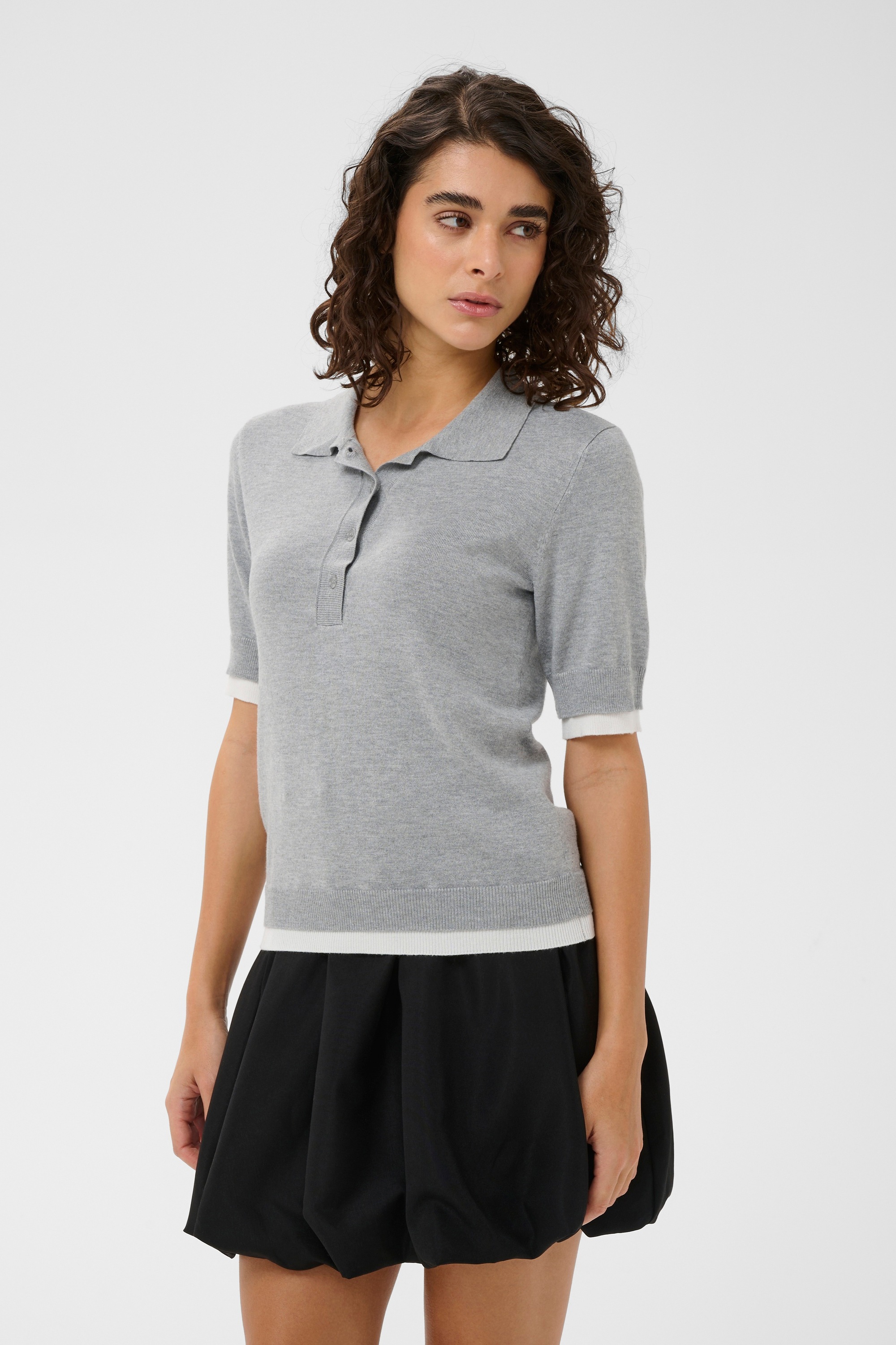 KAFFE Blusentop »Poloshirt KAlizza«
