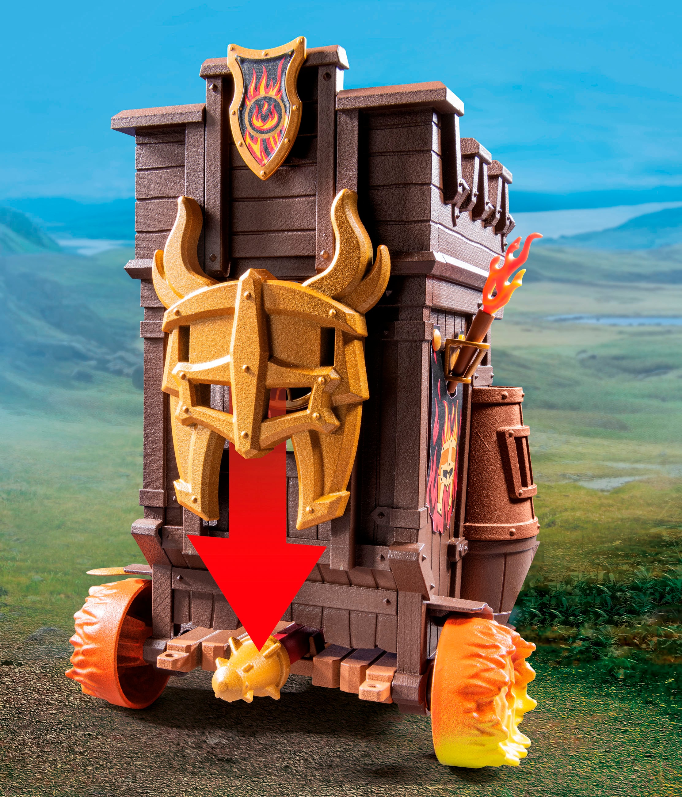 Playmobil® Konstruktions-Spielset »Angriffswagen mit Feuerkanone (71643), Novelmore« Made in Europe