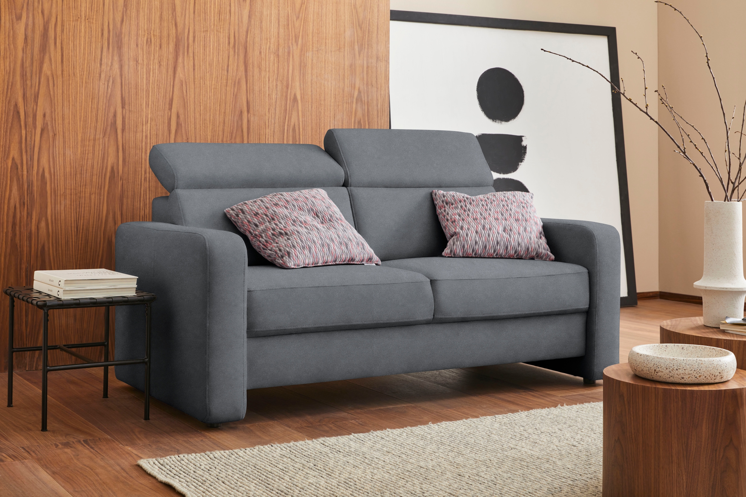 sit&more 2,5-Sitzer »Bologna«, inklusive Kopfteilverstellung und Federkern