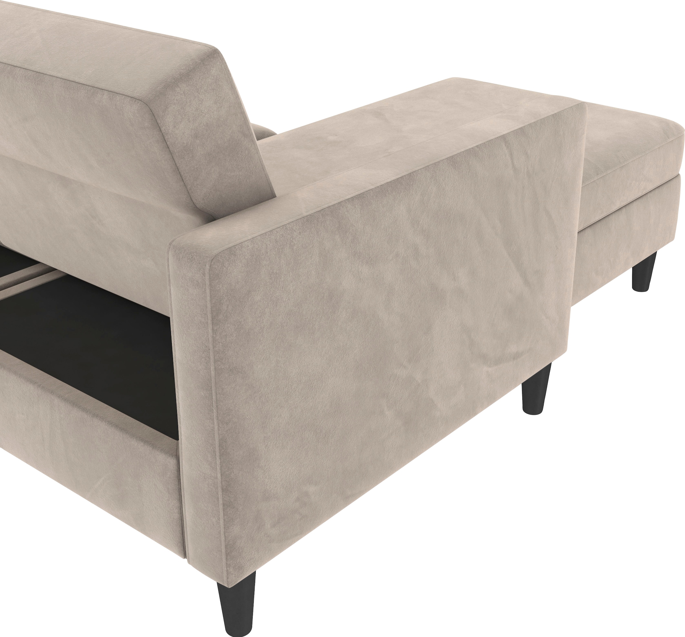 Dorel Home Ecksofa »Hartford II«, mit Bettfunktion und Stauraum, Recamiere beidseitig montierbar