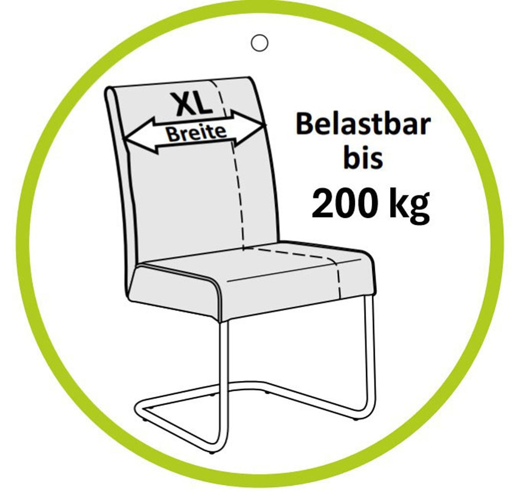 Jockenhöfer Gruppe 4-Fußstuhl »Suma« (Set) 2 Stk.4-Fuss Stuhl, bis zu 200 kg belastbar, Taschenfederkern