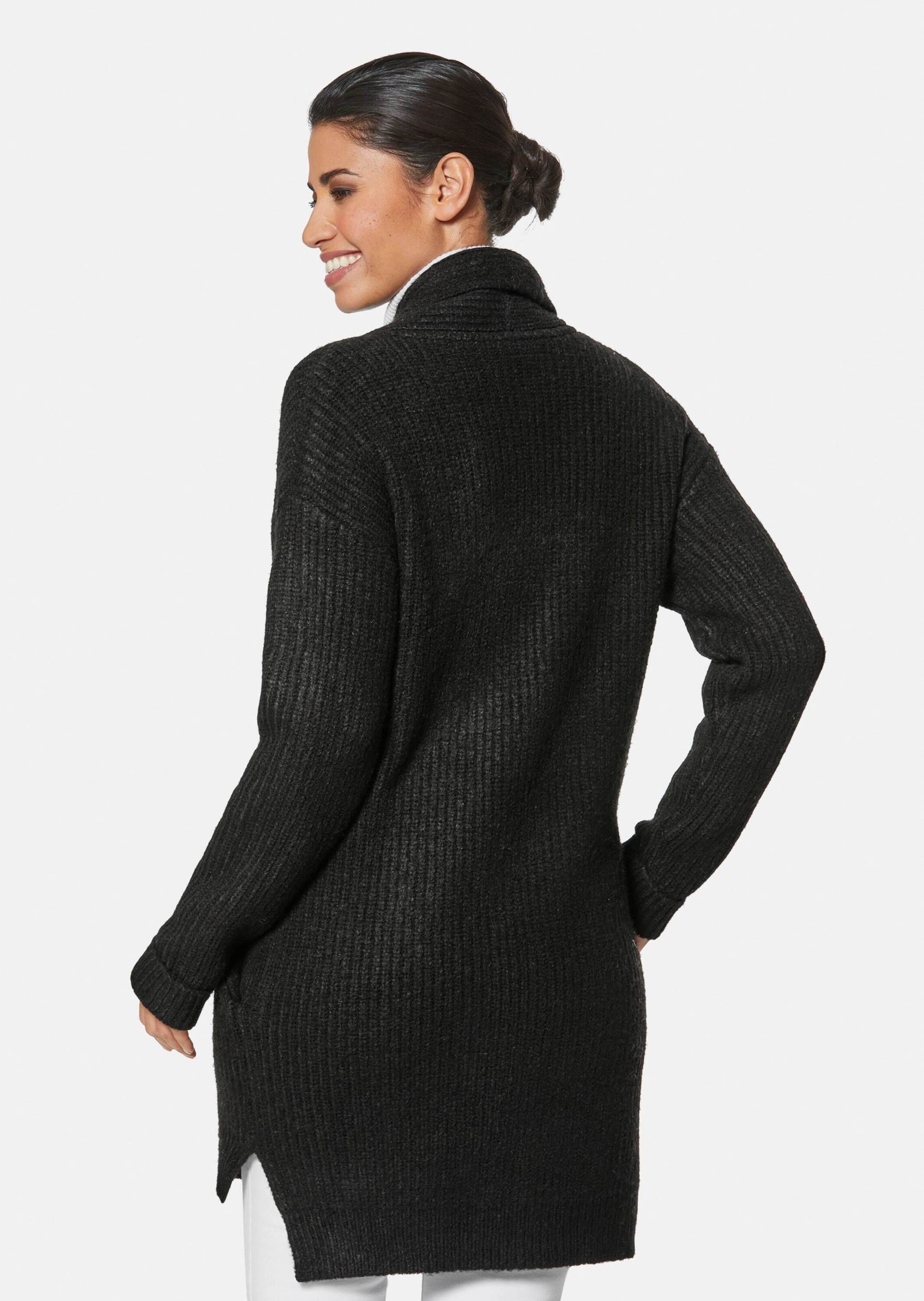 MADELEINE Strickjacke »Strickjacke Lange Strickjacke mit Glanz«