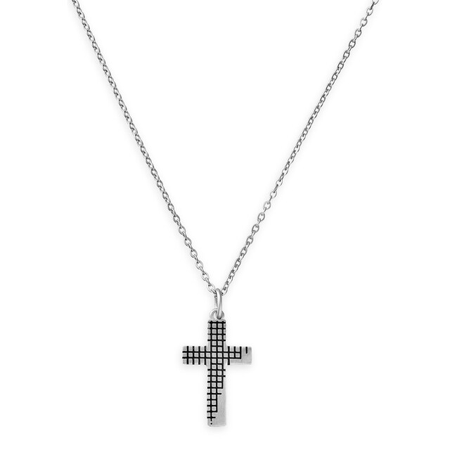 XENOX Kette mit Anhänger »Halskette, Kette, Kreuz, X4119«, Edelstahl online  kaufen bei OTTO
