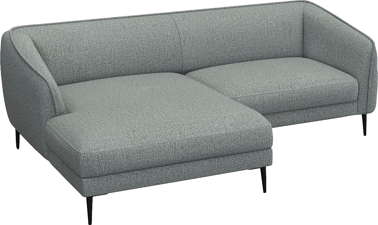 FLEXLUX Ecksofa »Belle Designsofa, bequem durch Kaltschaum im Sitz«, Skandinavisches Design, In hochwertiger Verarbeitung, B/T 218/149 cm