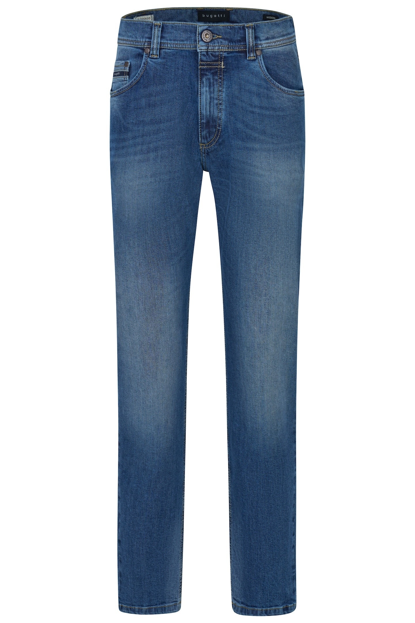 bugatti 5-Pocket-Jeans, mit einem leichten Used-Look