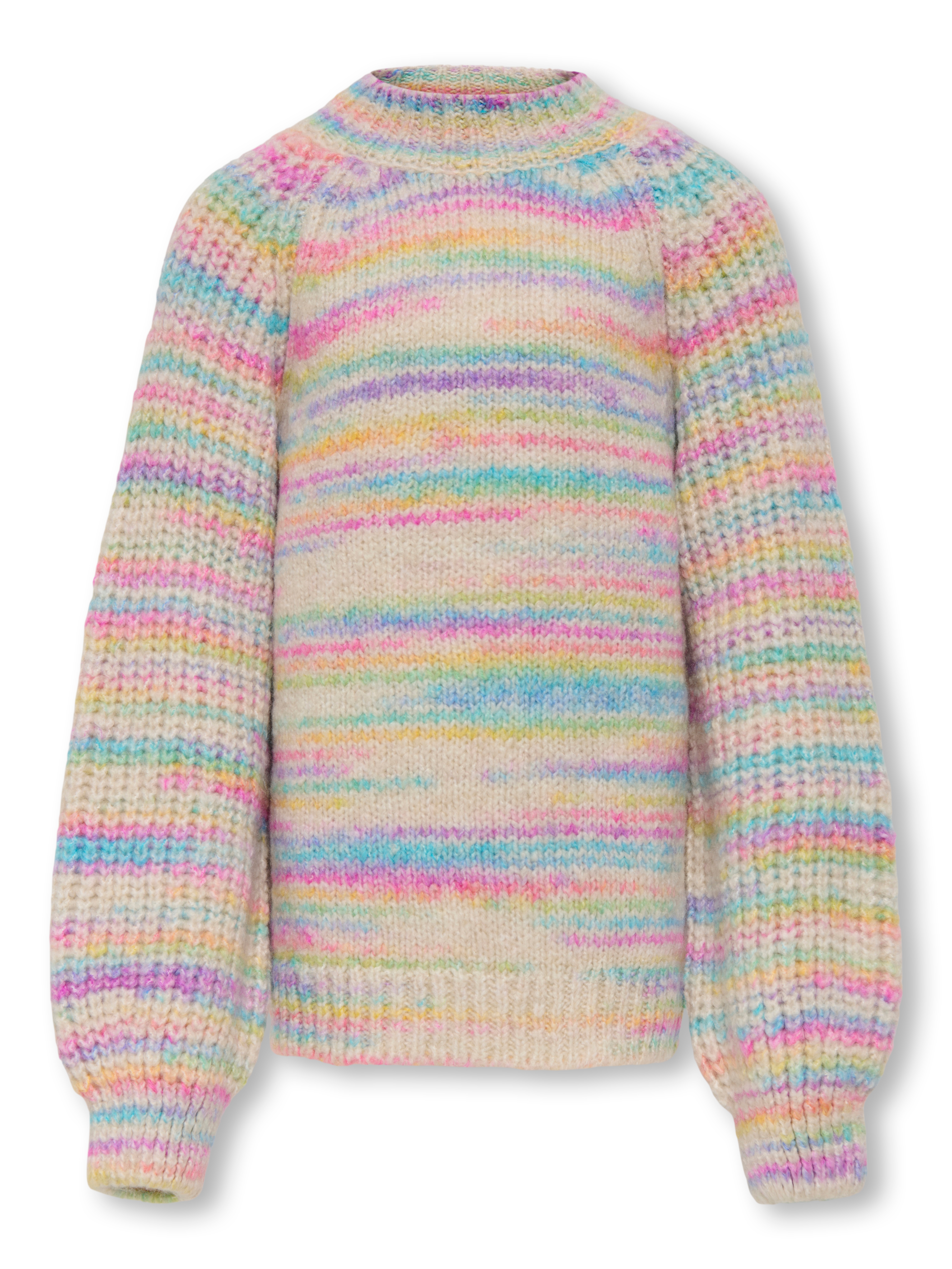 Kids Only Mädchen Strickpullover »KOGCARMA-LIA L/S O-NECK CP KNT« in bunt, Größe 146/152