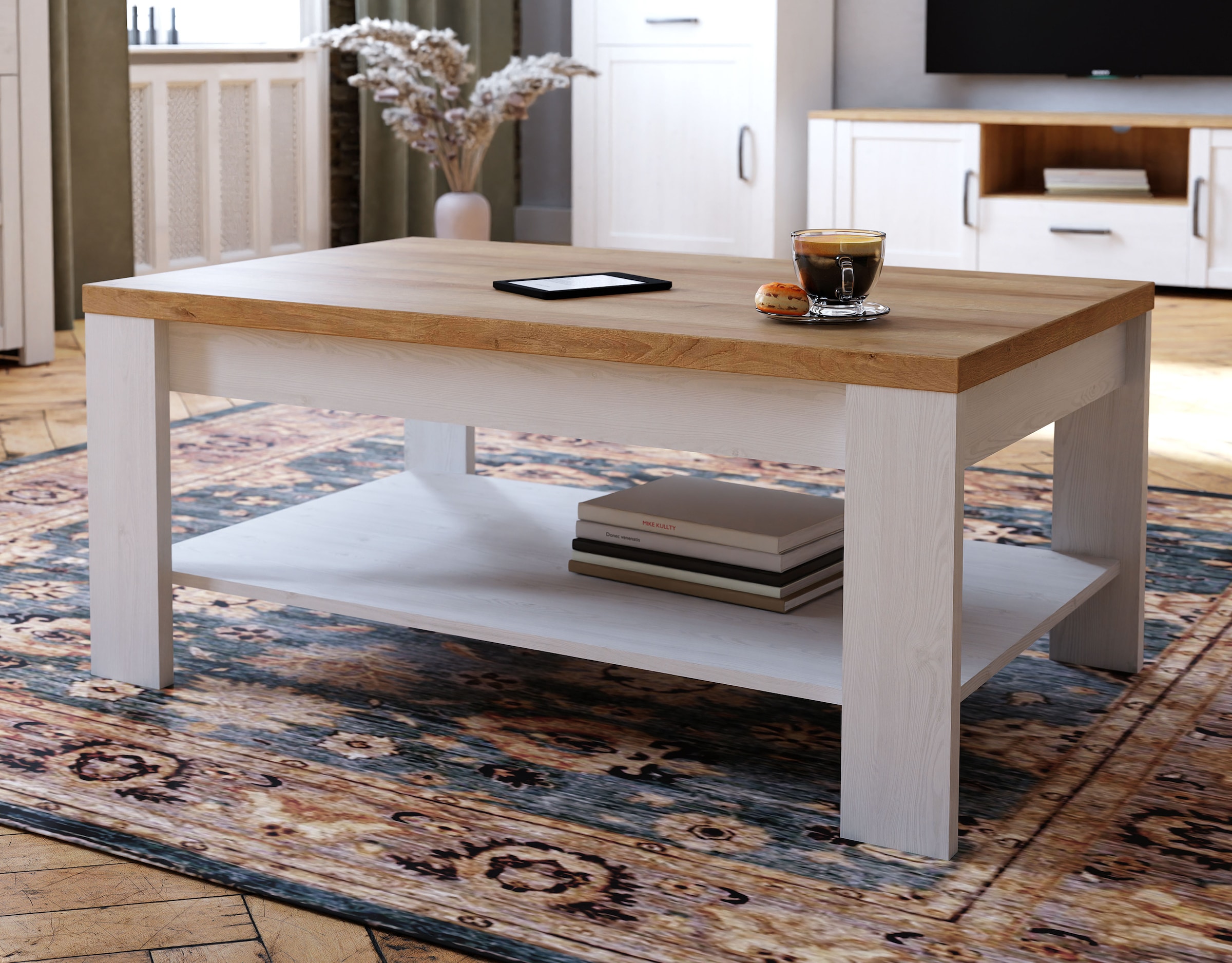 FORTE Couchtisch »Bohol« B/H/T 100/45,7/60 cm zweifarbiges Dekor