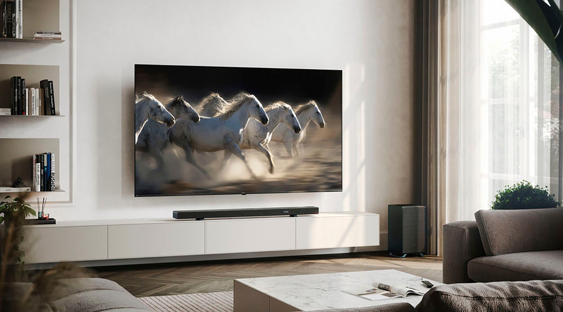 Sharp QLED-Fernseher »4T-C85HPx« 215 cm/85 ″ Smart-TV